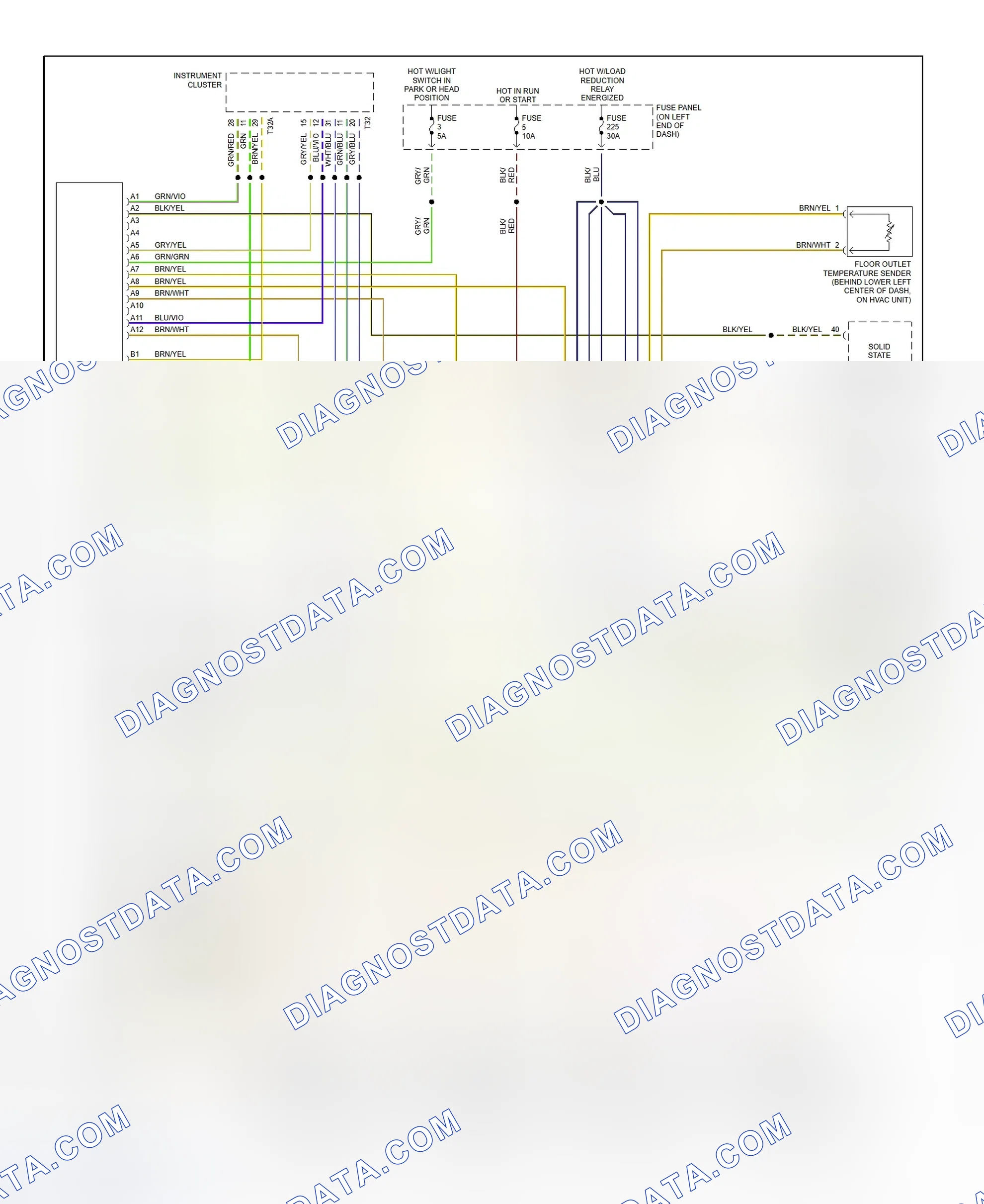 Scheme 1: Automatic A/C-Heater System Wiring Diagram (2000-01 A4 - 1 Of 2)