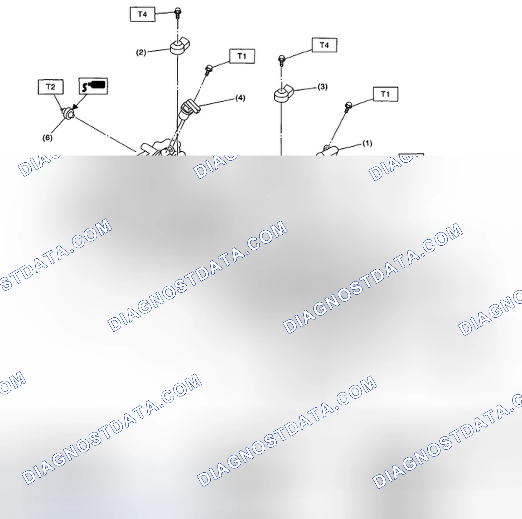Scheme 337: CRANKSHAFT POSITION, CAMSHAFT POSITION AND KNOCK SENSORS