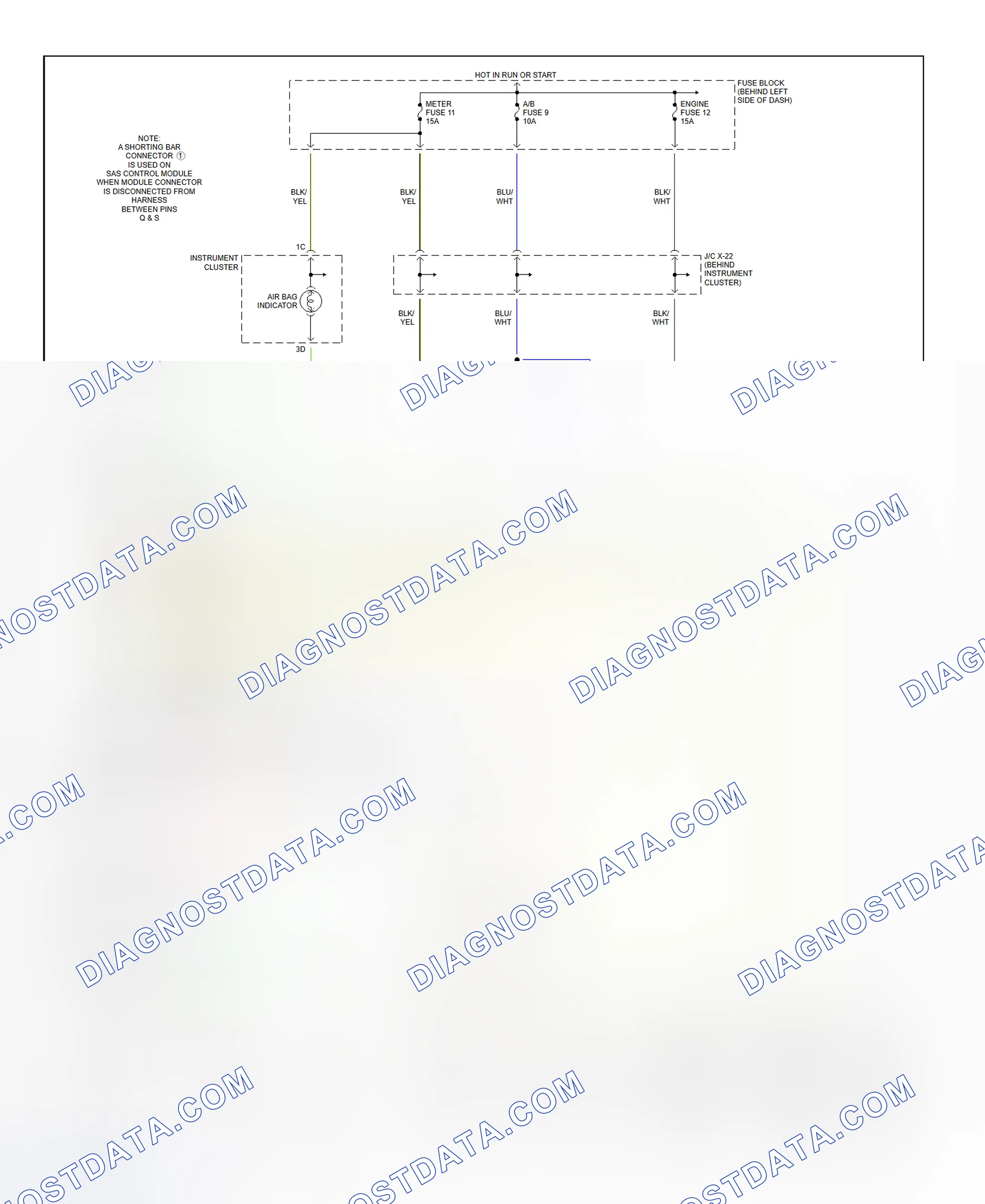 Fig. 20: Air Bag System Wiring Diagram