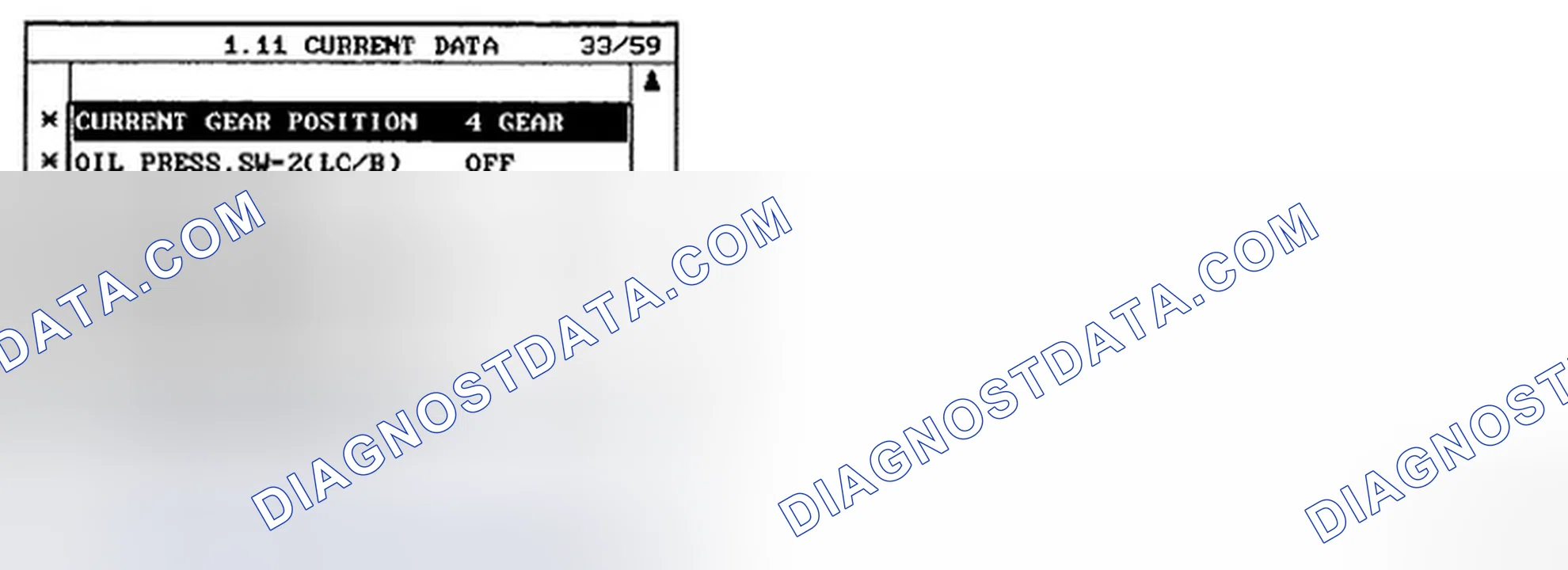 Scheme 110: COMPONENT INSPECTION