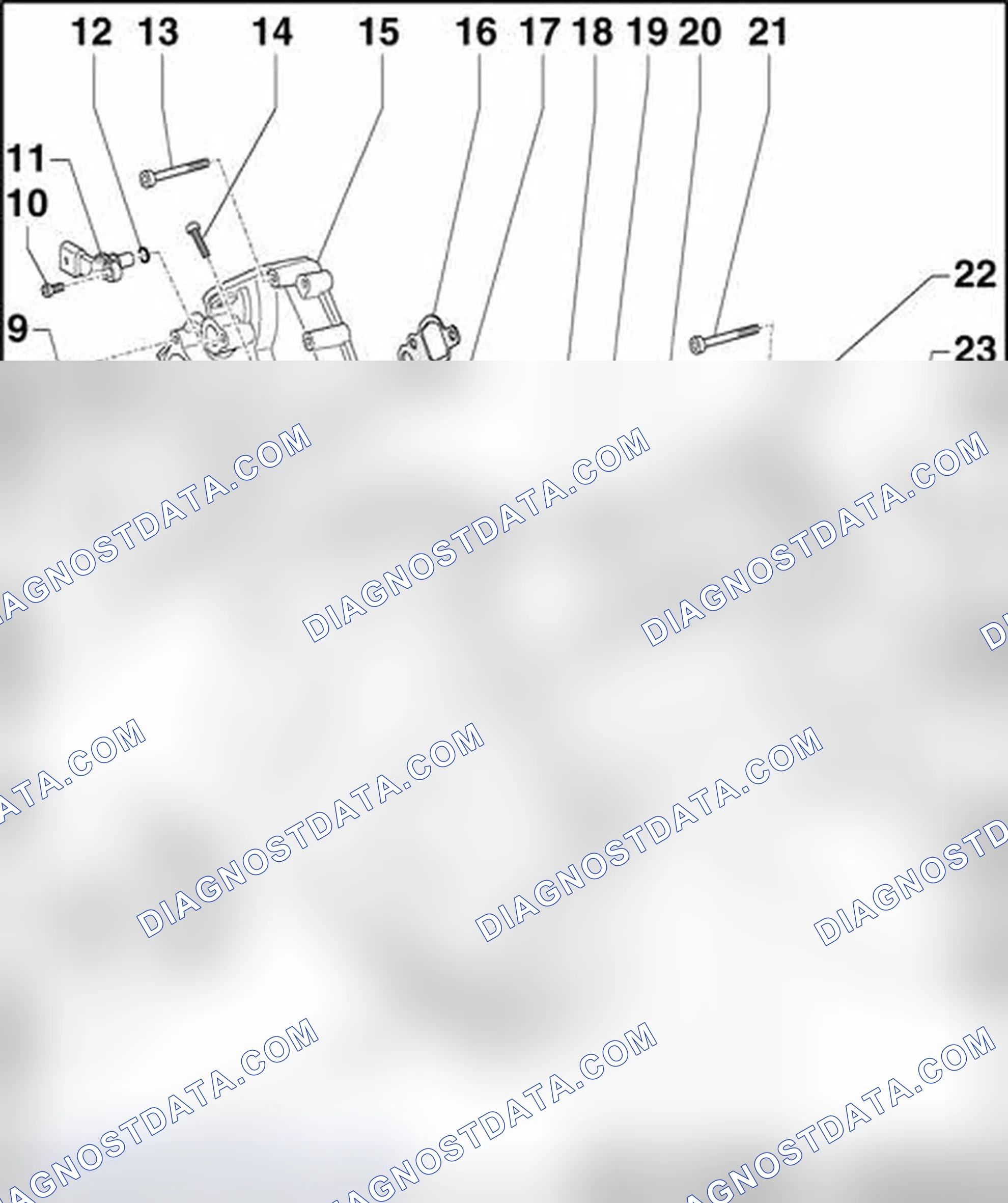 Scheme 435: Timing chain covers, component overview