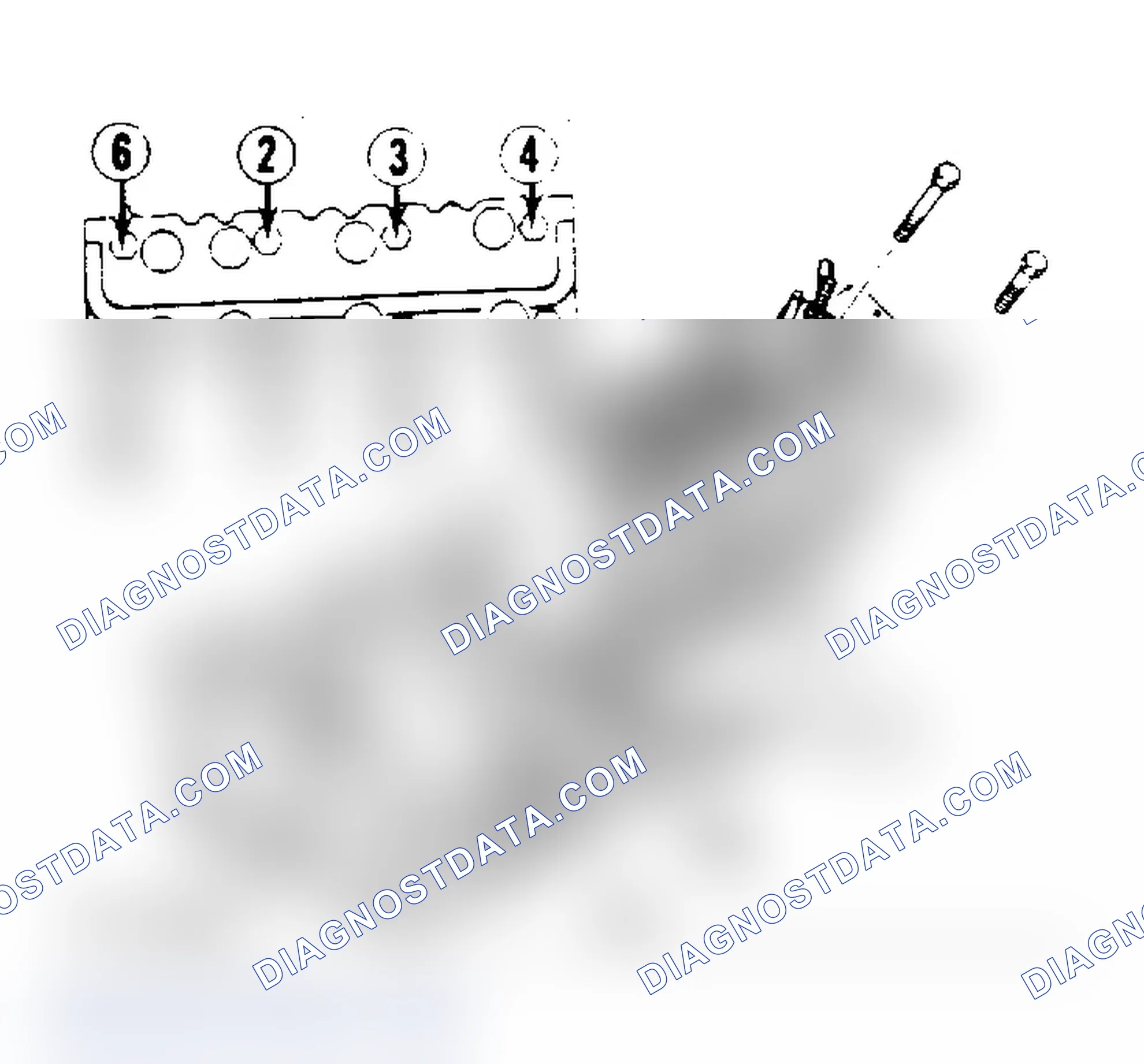 Scheme 13: Cylinder Head Tightening Sequence. Tighten head bolts to 55-77 ft. lbs. (74-108 N.m).