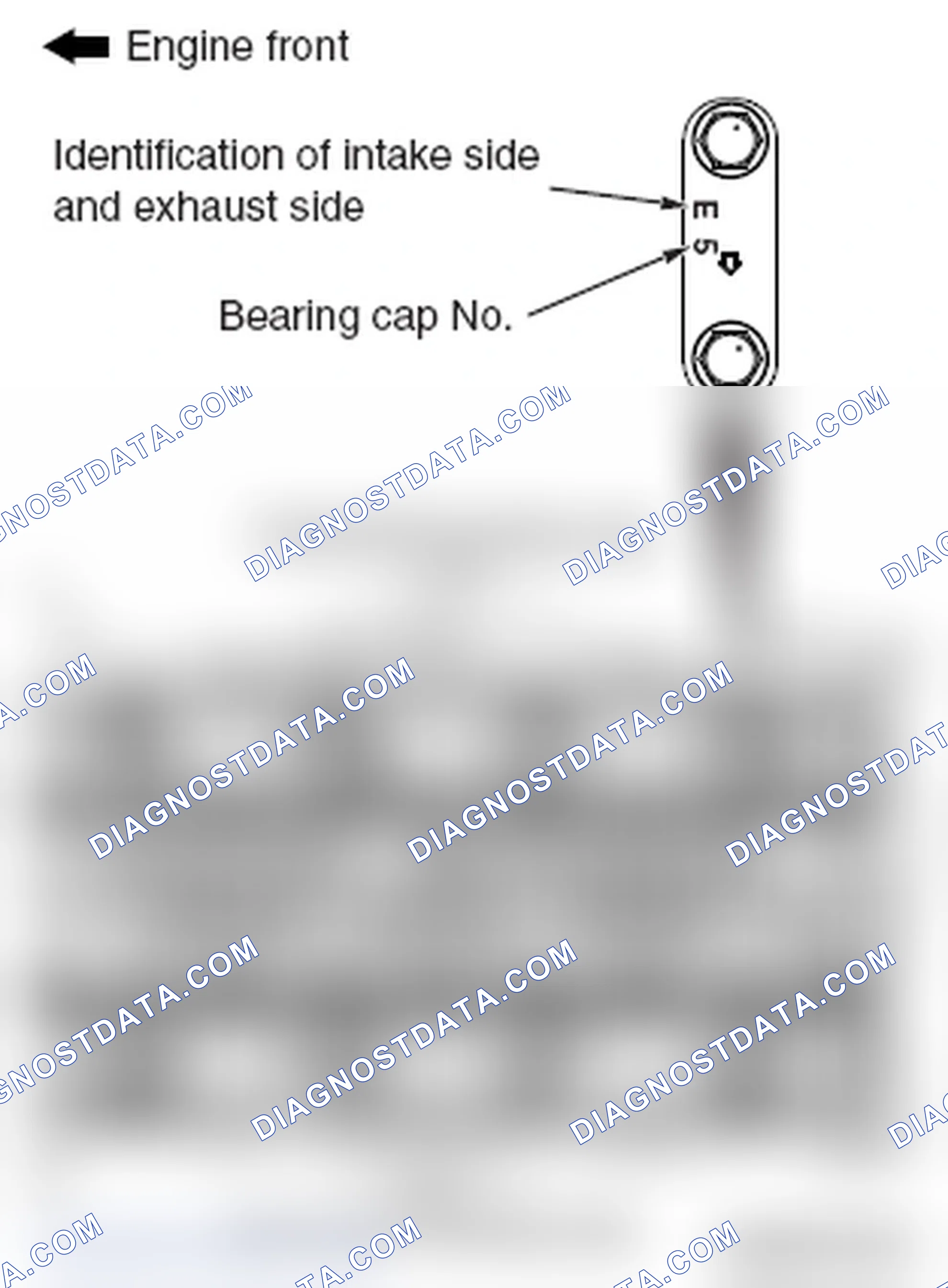 Scheme 272: >> D << THRUST CAMSHAFT BEARING CAP/CAMSHAFT BEARING CAP/OIL FEEDING CAMSHAFT BEARING CAP/CAMSHAFT B