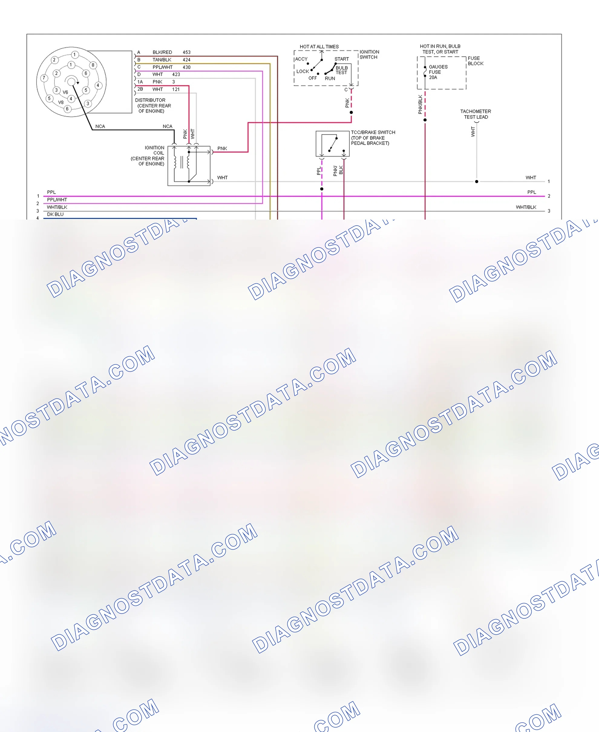 Scheme 119: Wiring Diagram (Blazer, Pickup, Sierra, Suburban & Yukon - 4.3L, 5.0L & 5.7L With A/T - 2 Of 3)