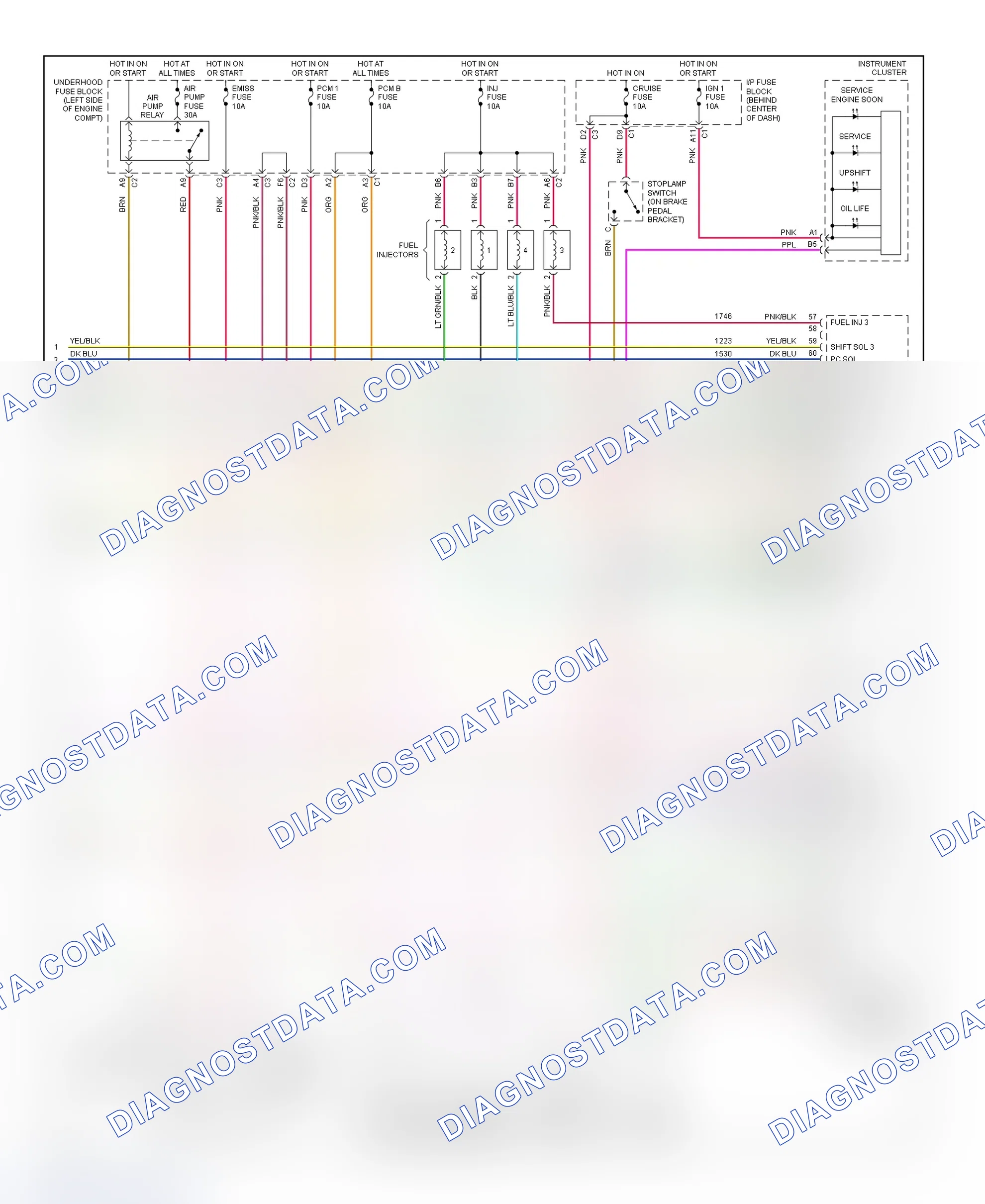 Scheme 209: PCM Wiring Diagram (Saturn SC1, SC2, SL, SL1, SL2 & SW2 - 1.9L - 3 Of 3)