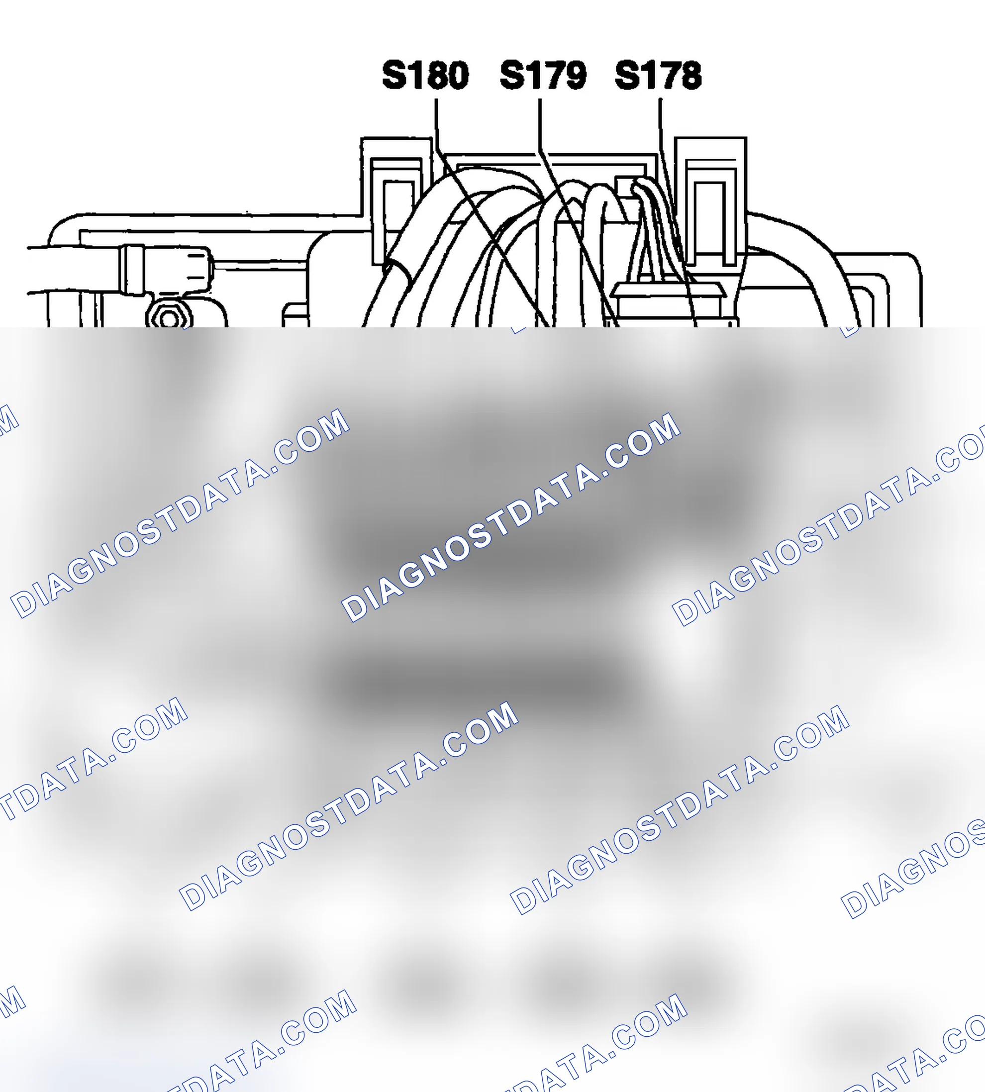 Scheme 6: FUSE ARRANGEMENTS IN FUSE BRACKET/BATTERY - ENGINE COMPARTMENT