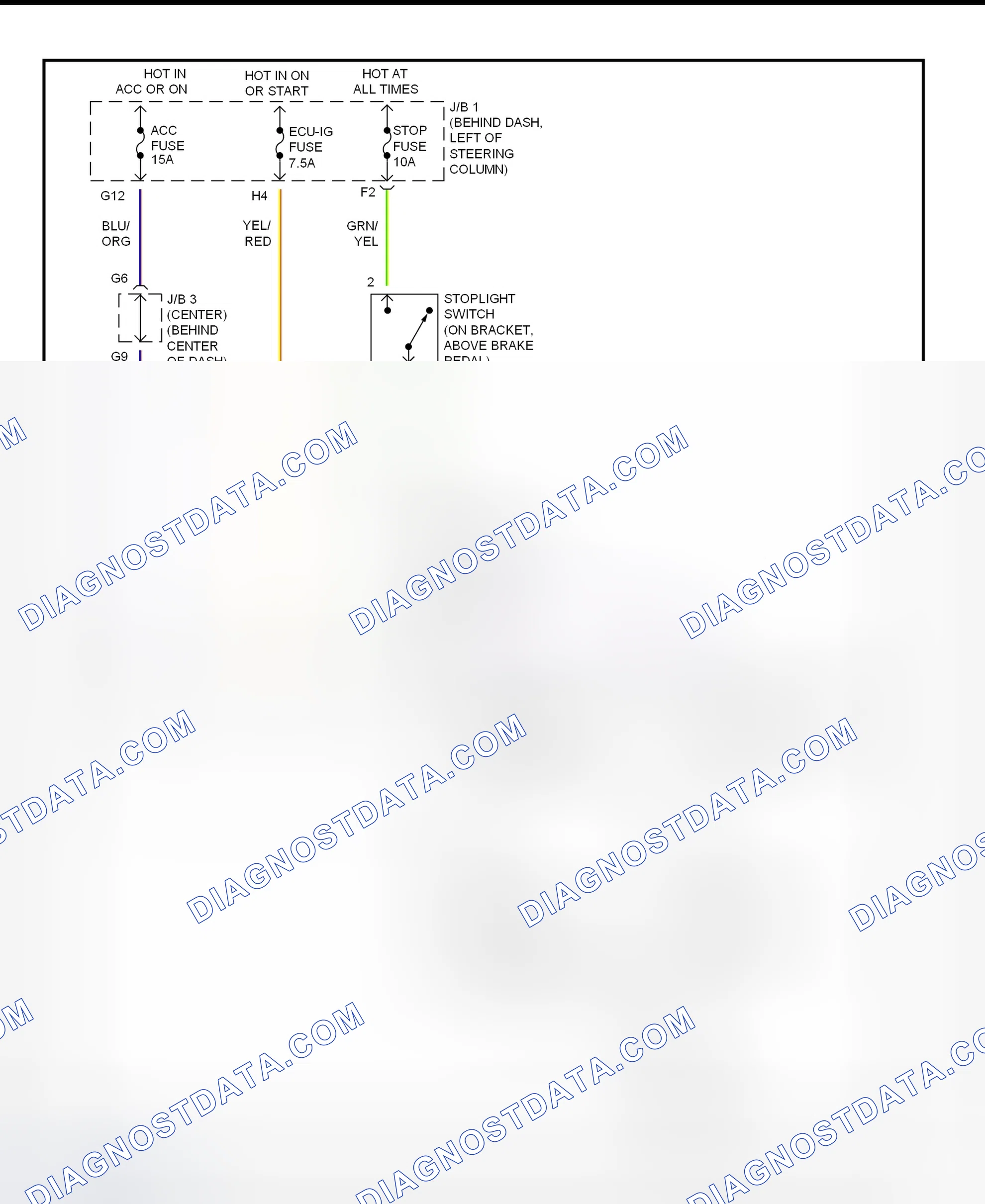 Scheme 308: Shift Interlock System Wiring Diagram (2001 - Toyota Tacoma)