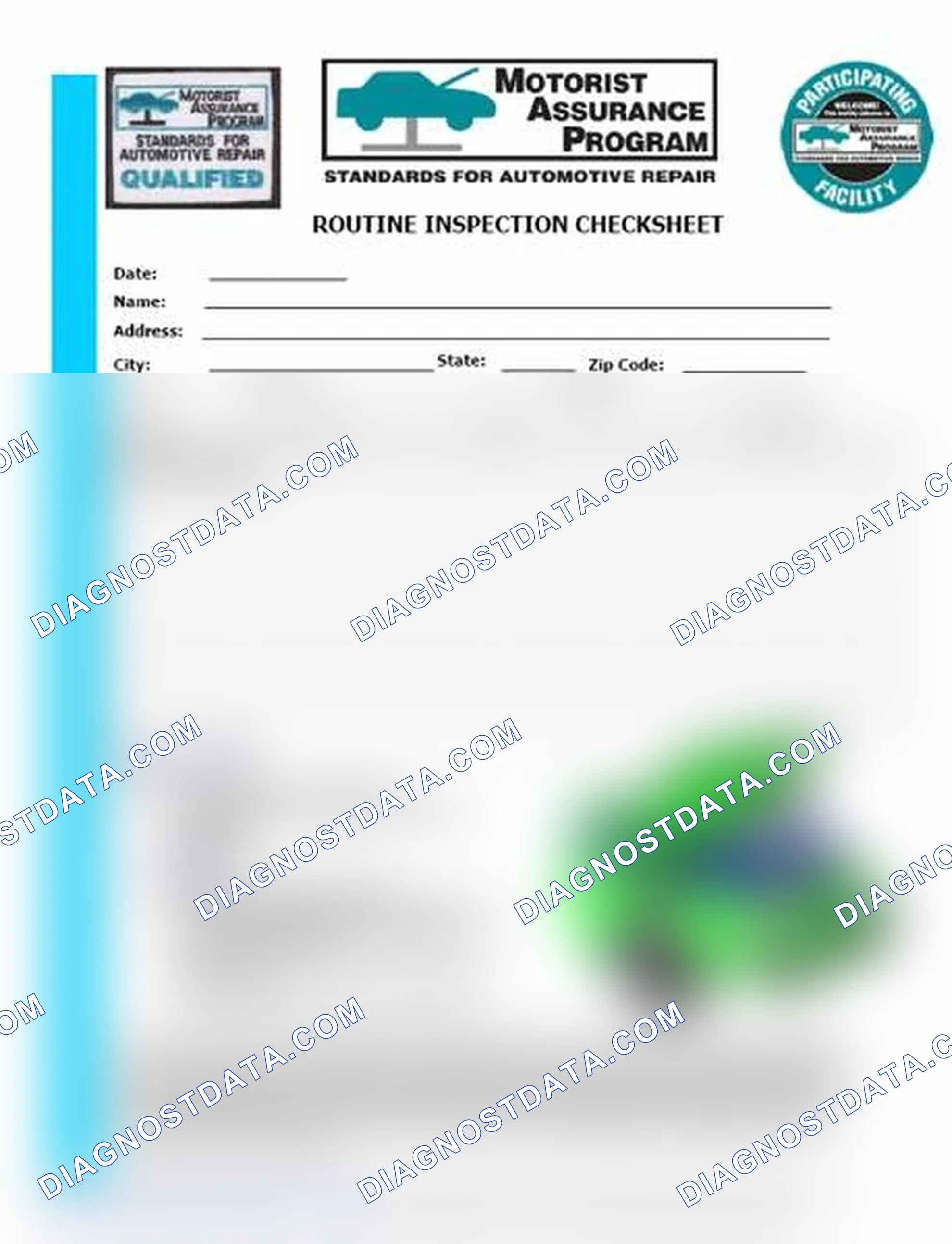 Scheme 26: Routine Inspection Checksheet (1 Of 2)