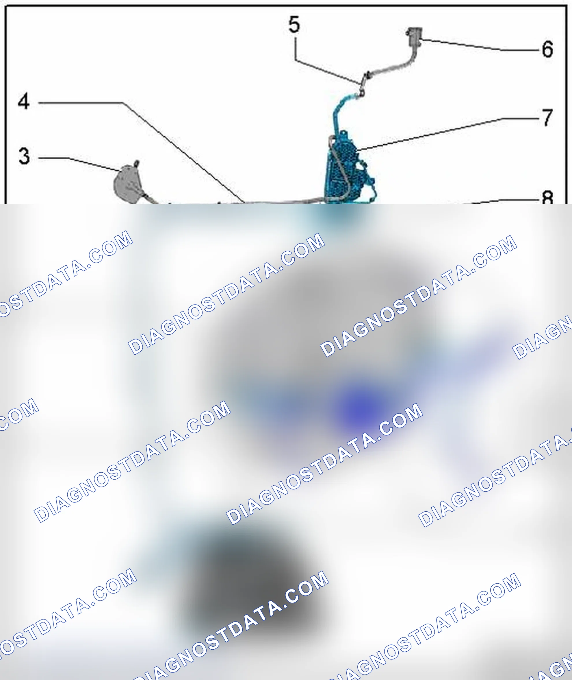 Scheme 13: EVAP CANISTER AND LEAK DETECTION SYSTEM, HOSE DIAGRAM