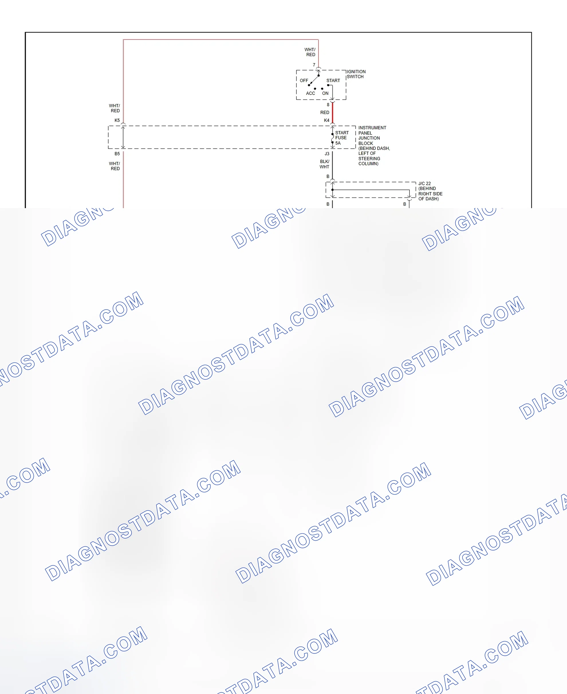 Fig. 21: Starting System Wiring Diagram (Camry - 2.2L CNG)