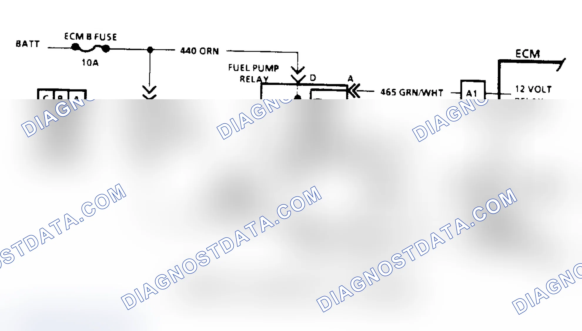 Scheme 82: Code 54, Fuel Pump Schematic (Astro, Safari & "S/T" Series)
