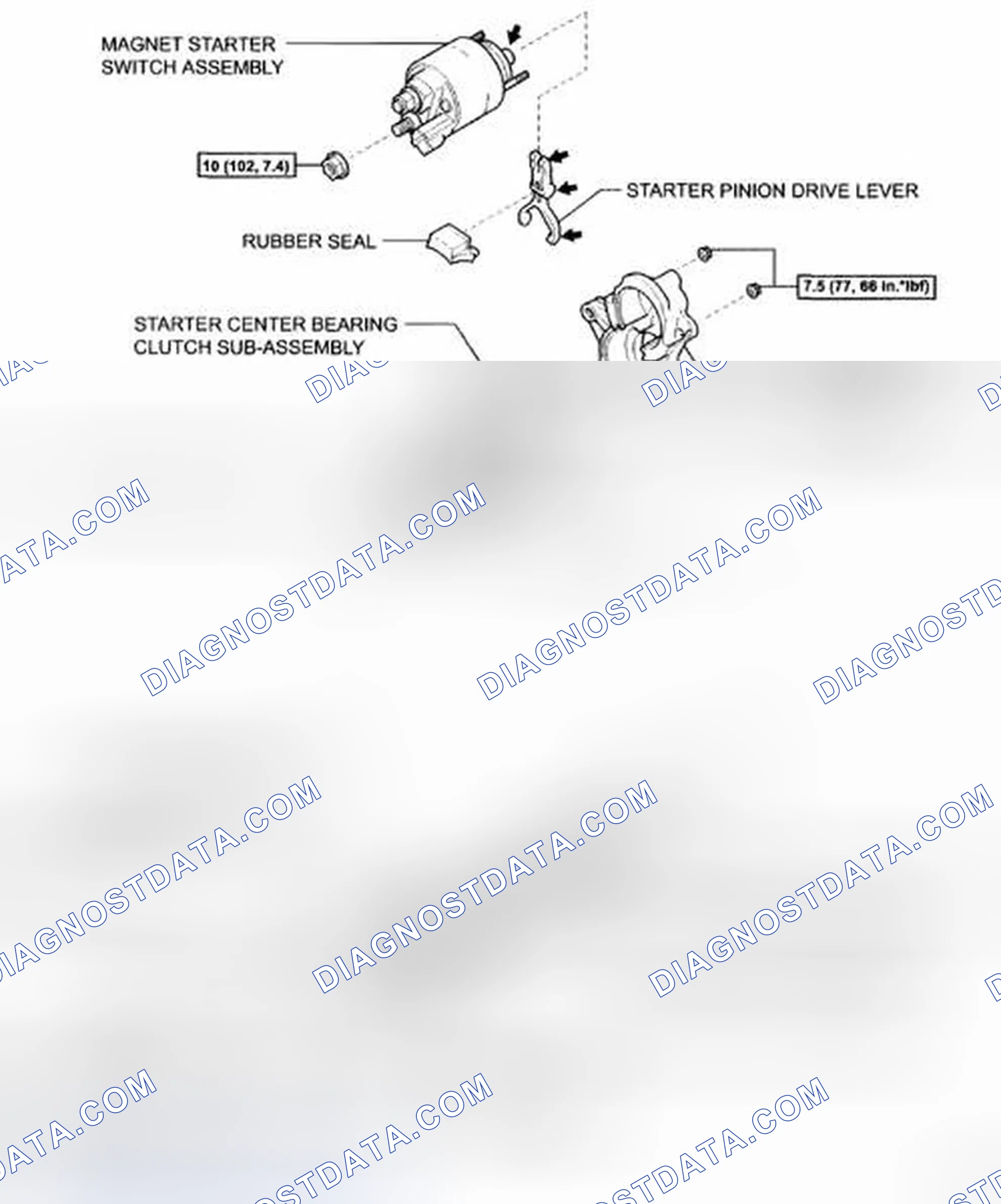 Scheme 59: Identifying Starter Components With Torque Specification (2 Of 2)