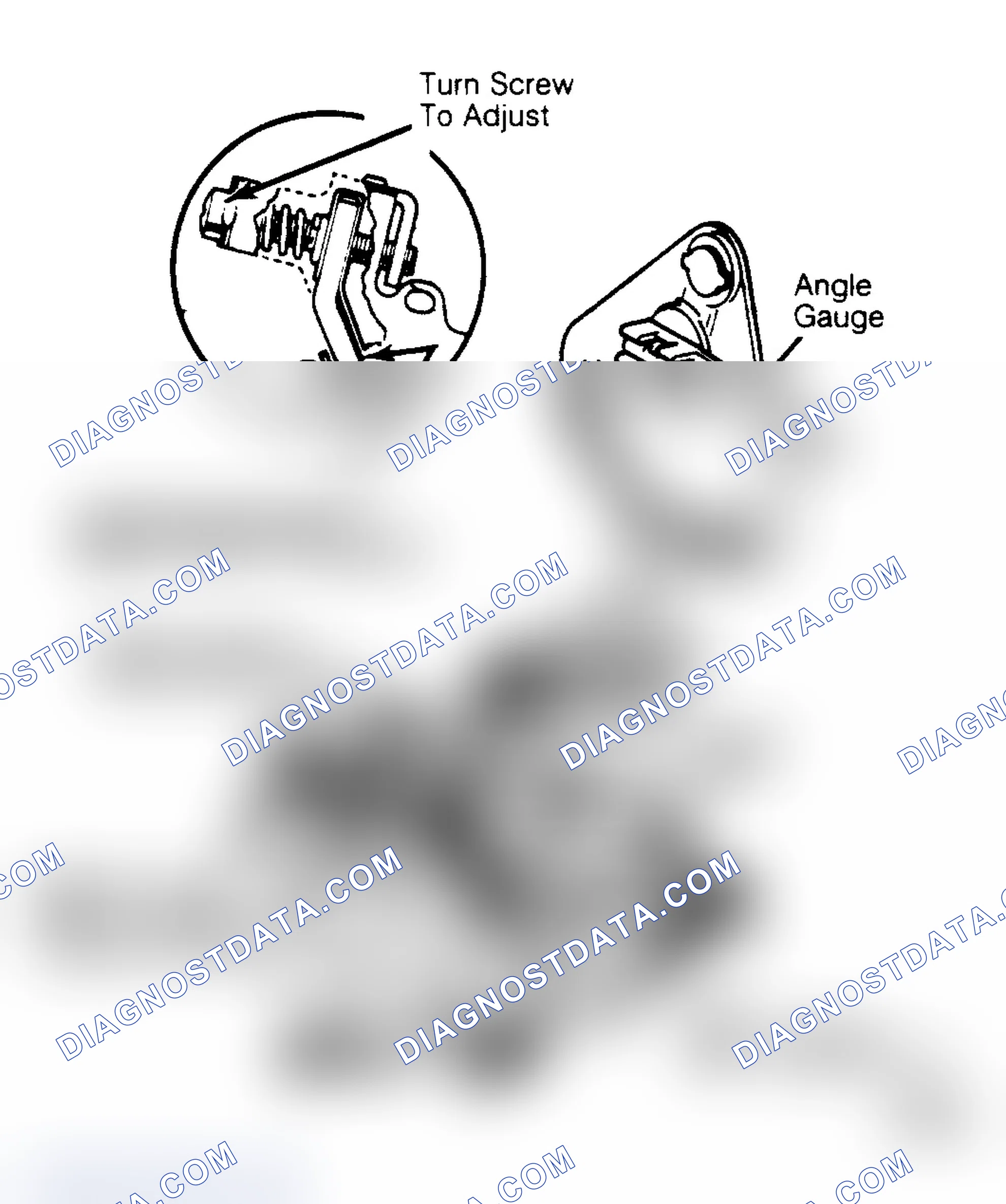 Scheme 13: Front Vacuum Break Adjustment Turn vacuum break adjustment screw to adjust.