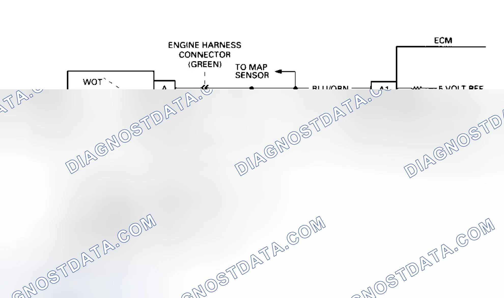 Scheme 62: Code 21A - Schematic (3.2L Passport TPS Circuit (Signal Voltage High)