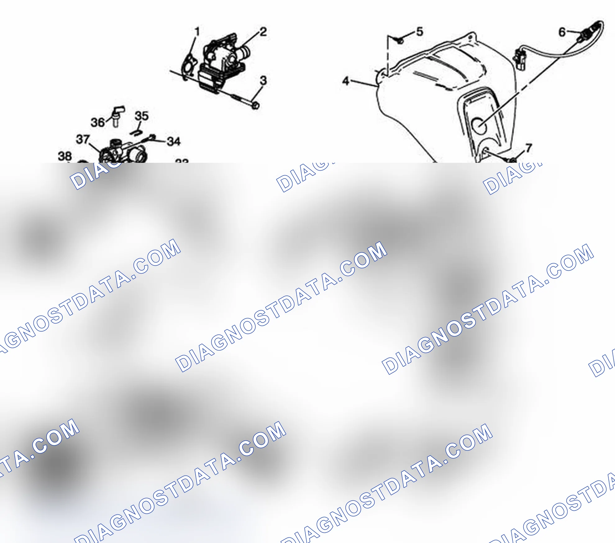 Scheme 258: Exhaust Manifold and Components