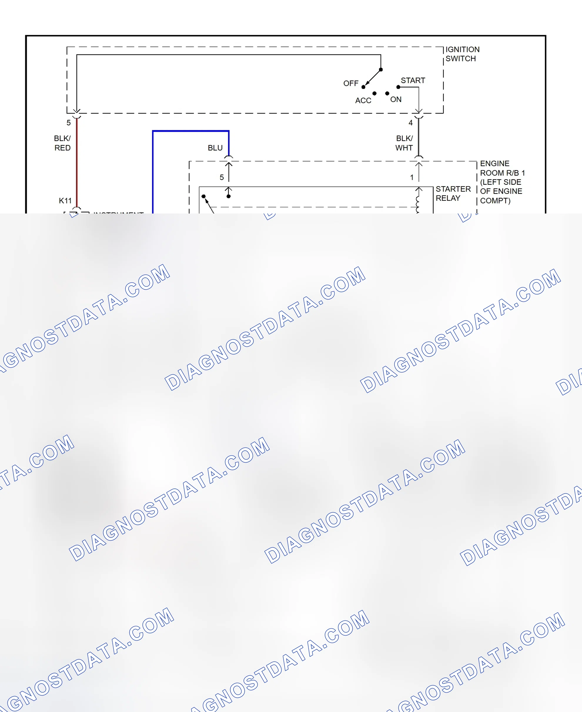 Fig. 23: Starting System Wiring Diagram (Celica)