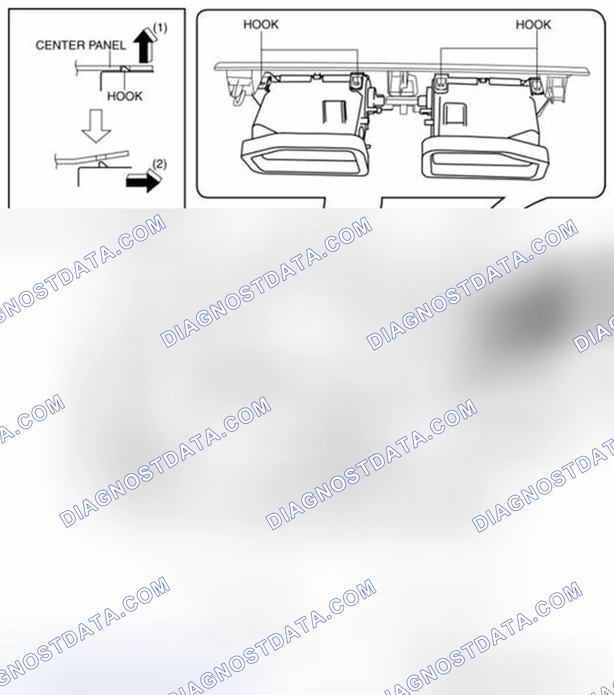 Scheme 91: Center Ventilator grille
