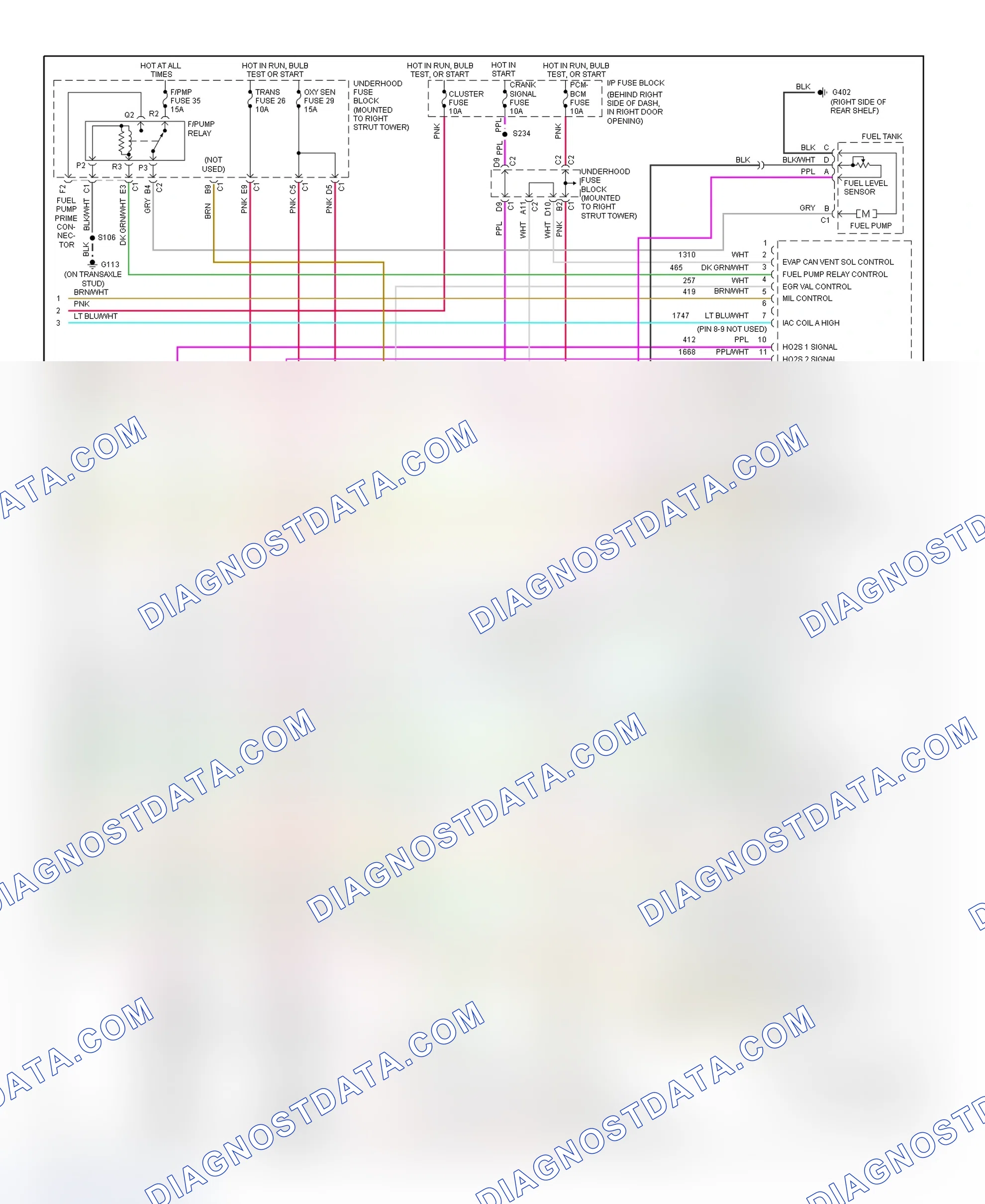 Scheme 118: PCM Wiring Diagram (Century - 3.1L - 4 Of 4)