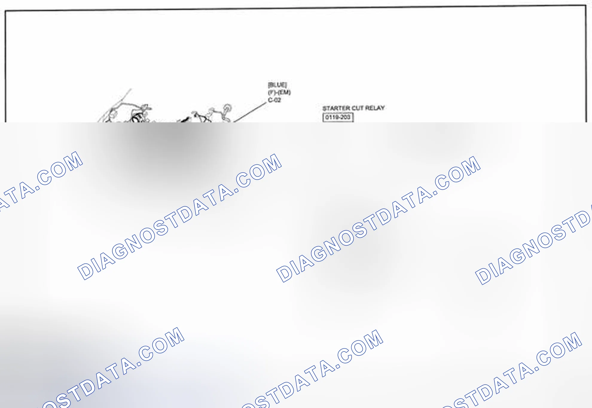 Scheme 111: Starting System (MZR 2.0/MTX, MZR 2.5/MTX, MZR 2.3 DISI Turbo) Wiring Diagram - 119-2b (2 Of 2)
