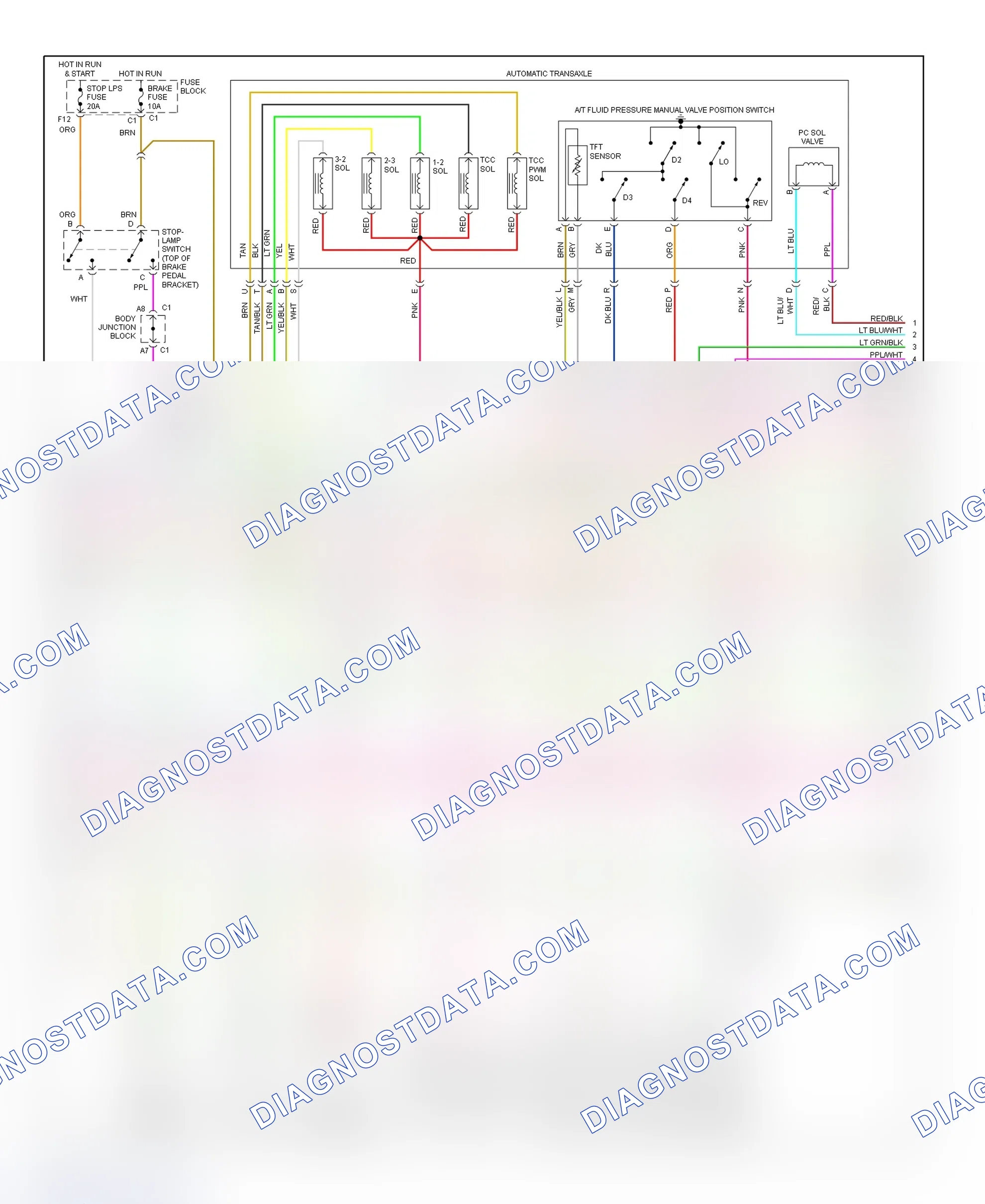 Scheme 180: PCM Wiring Diagram (Sierra, Silverado, Suburban, Tahoe, Yukon & Yukon XL - 4.8L & 5.3L - Canadian Built - 3 Of 5)