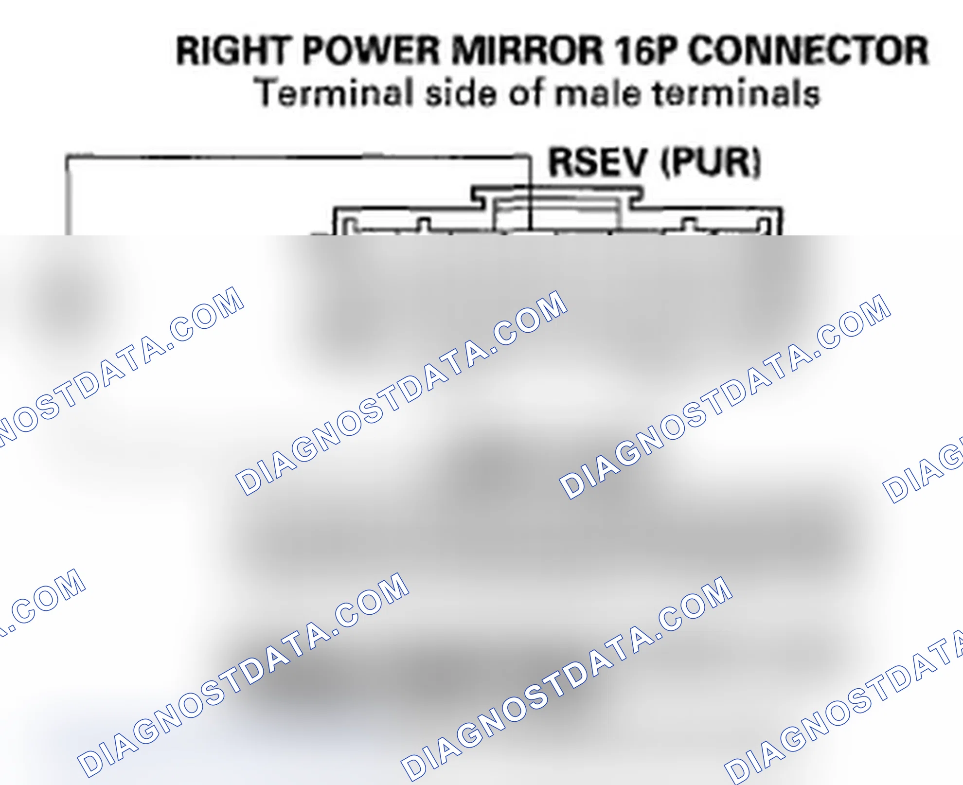 Scheme 90: DTC B2185: Right Power Mirror Vertical Sensor Signal Error