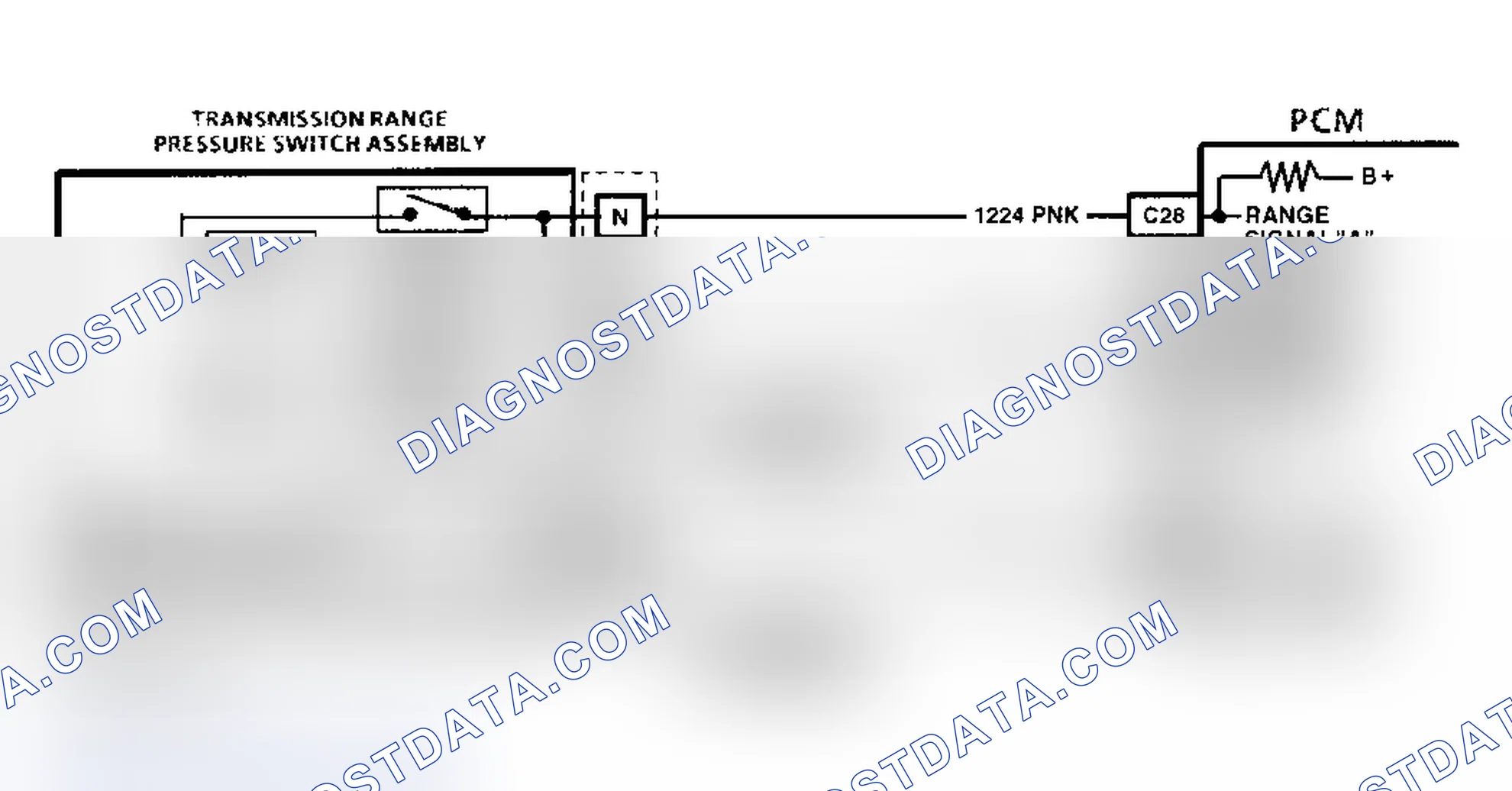 Scheme 192: Code 28, Circuit Diagram (5.7L D Body) Courtesy of General Motors Corp.