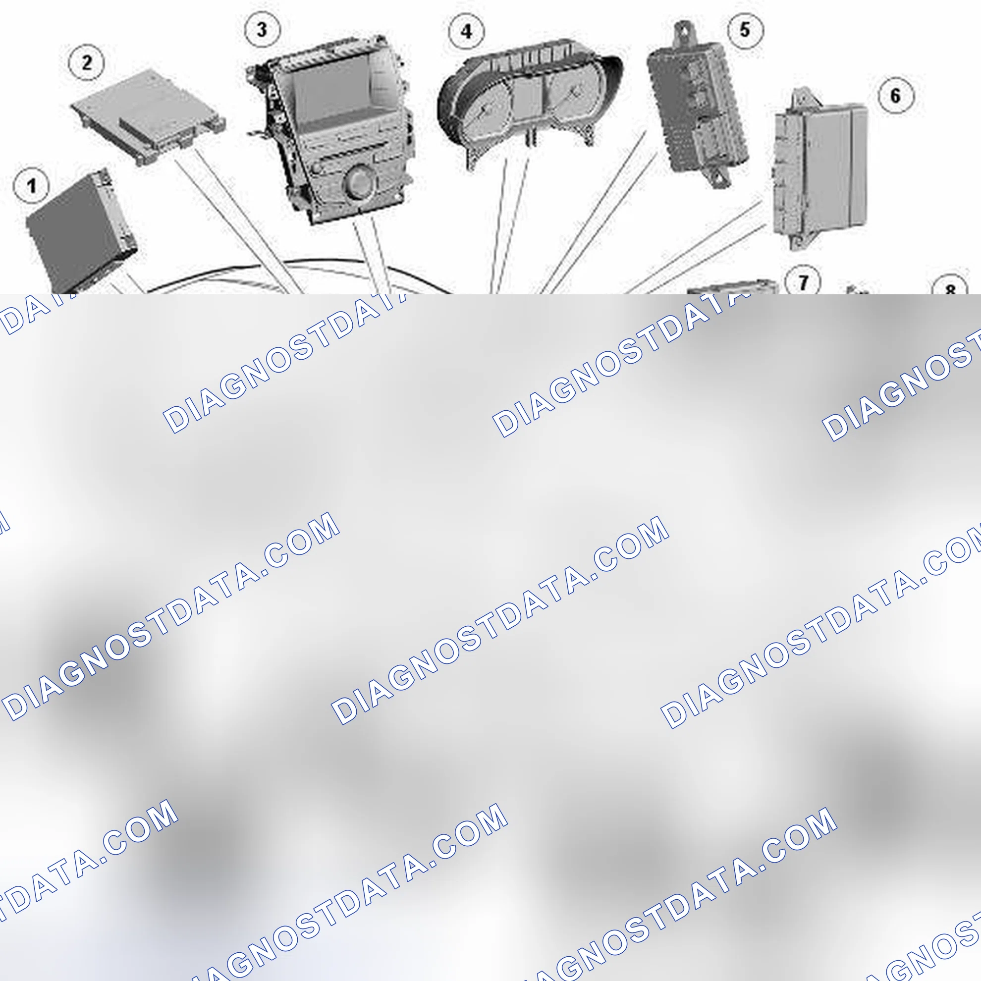 Scheme 4: COMPONENT LOCATION - MEDIUM SPEED CAN BUS