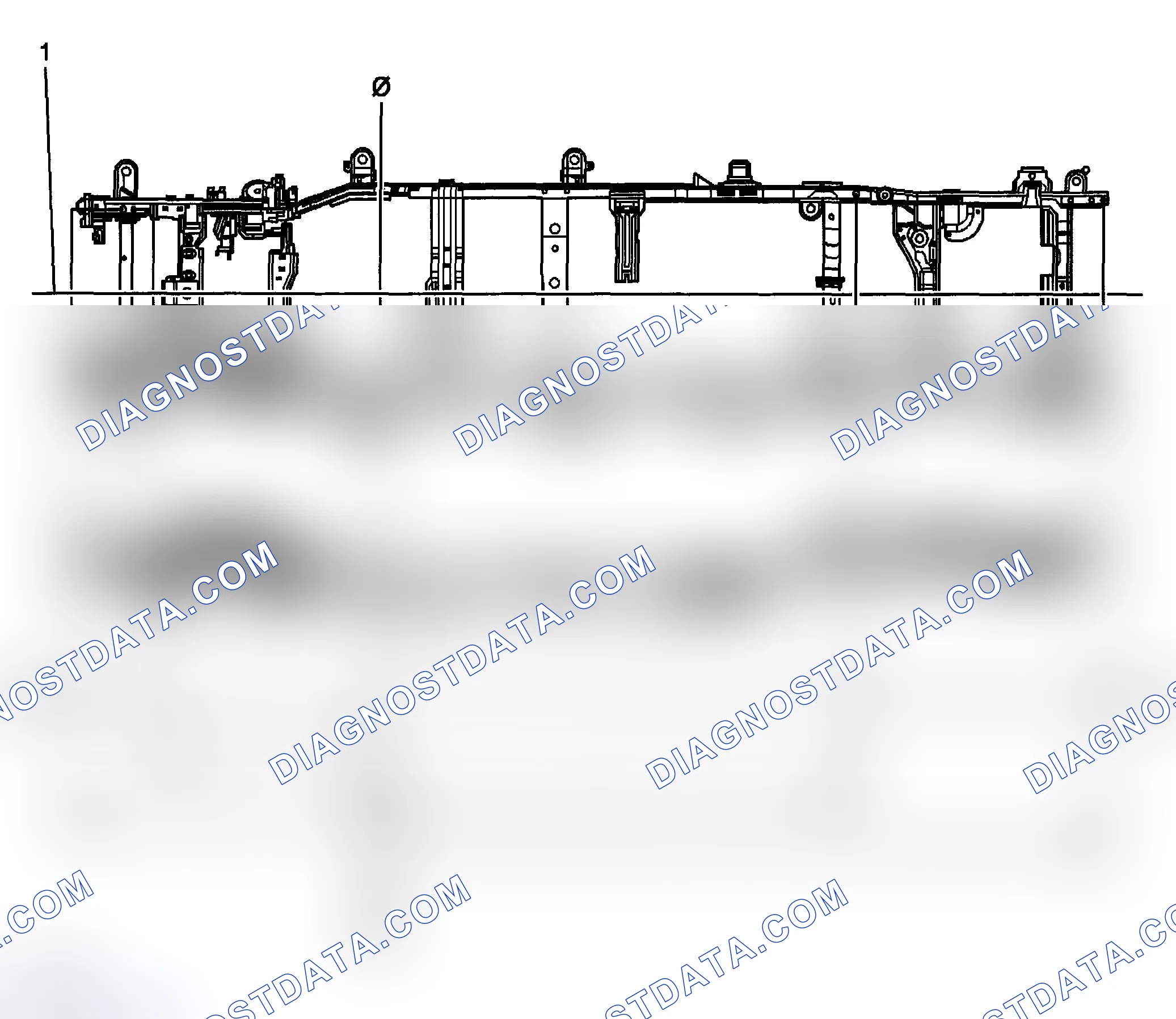Scheme 5: Dimensions - Frame (2500 Suburban/Yukon XL/Avalanche 2WD)
