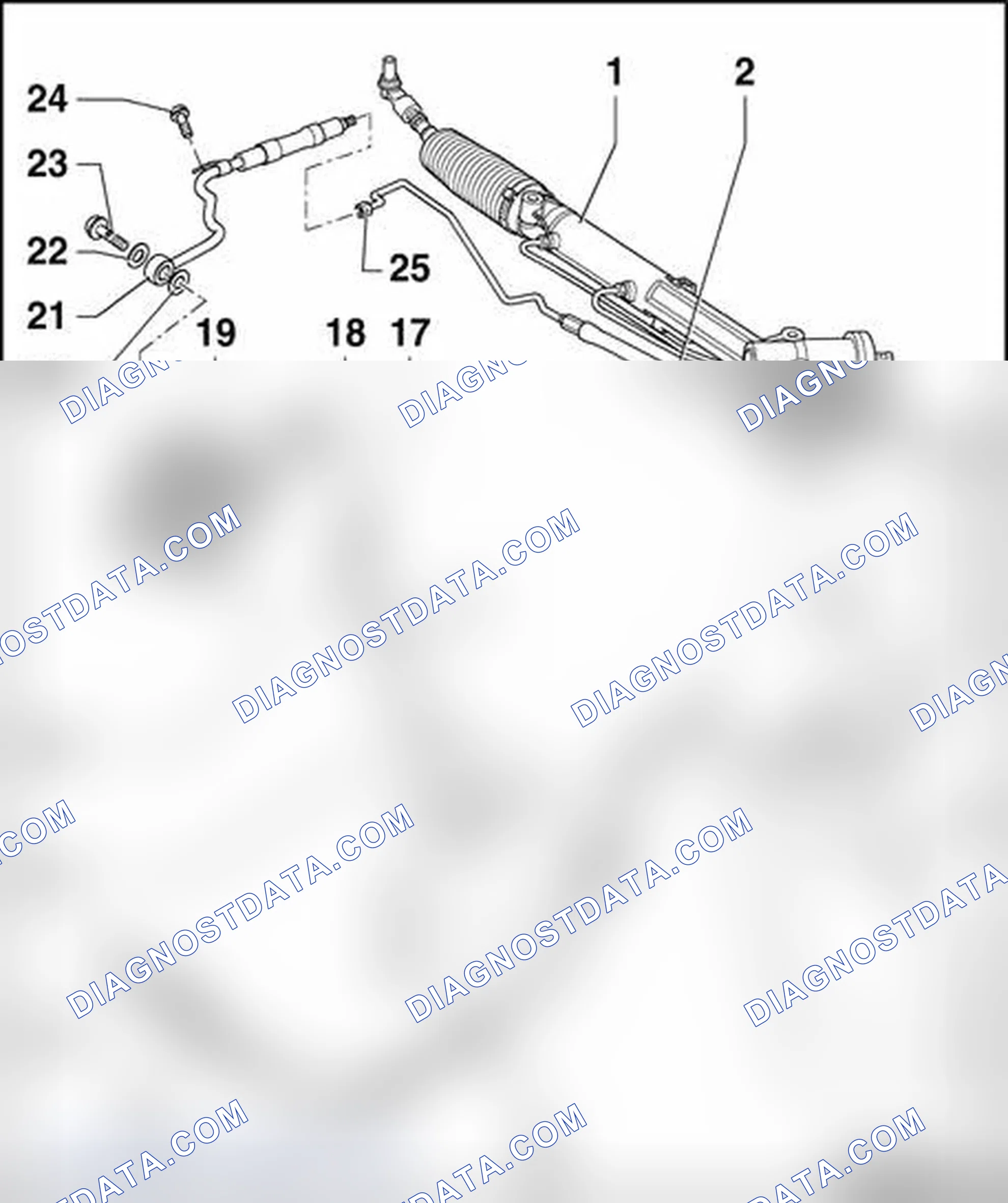 Scheme 333: 6-cylinder gasoline engine, assembly overview