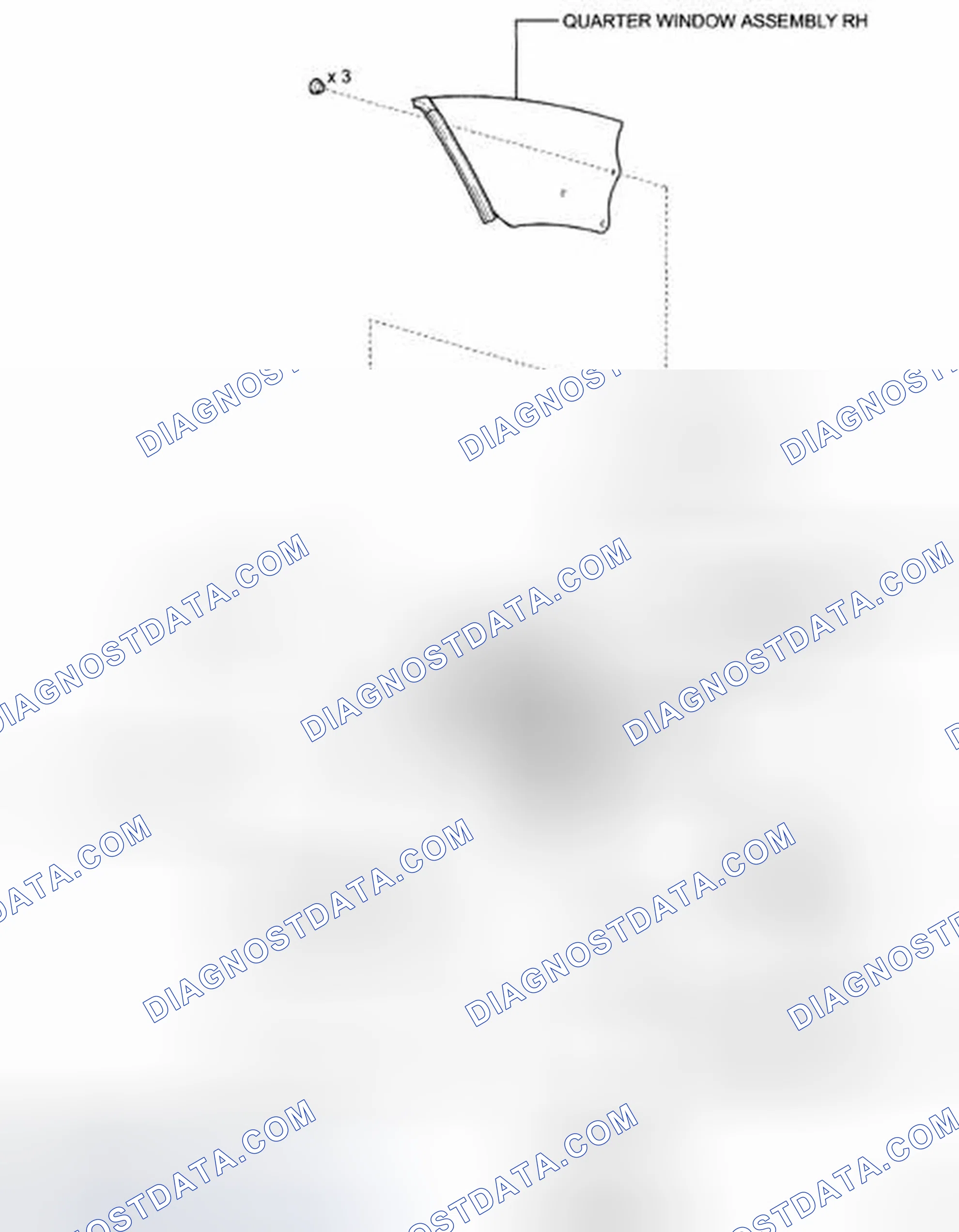 Scheme 66: Identifying Quarter Window Glass Components With Torque Specifications (3 Of 3)