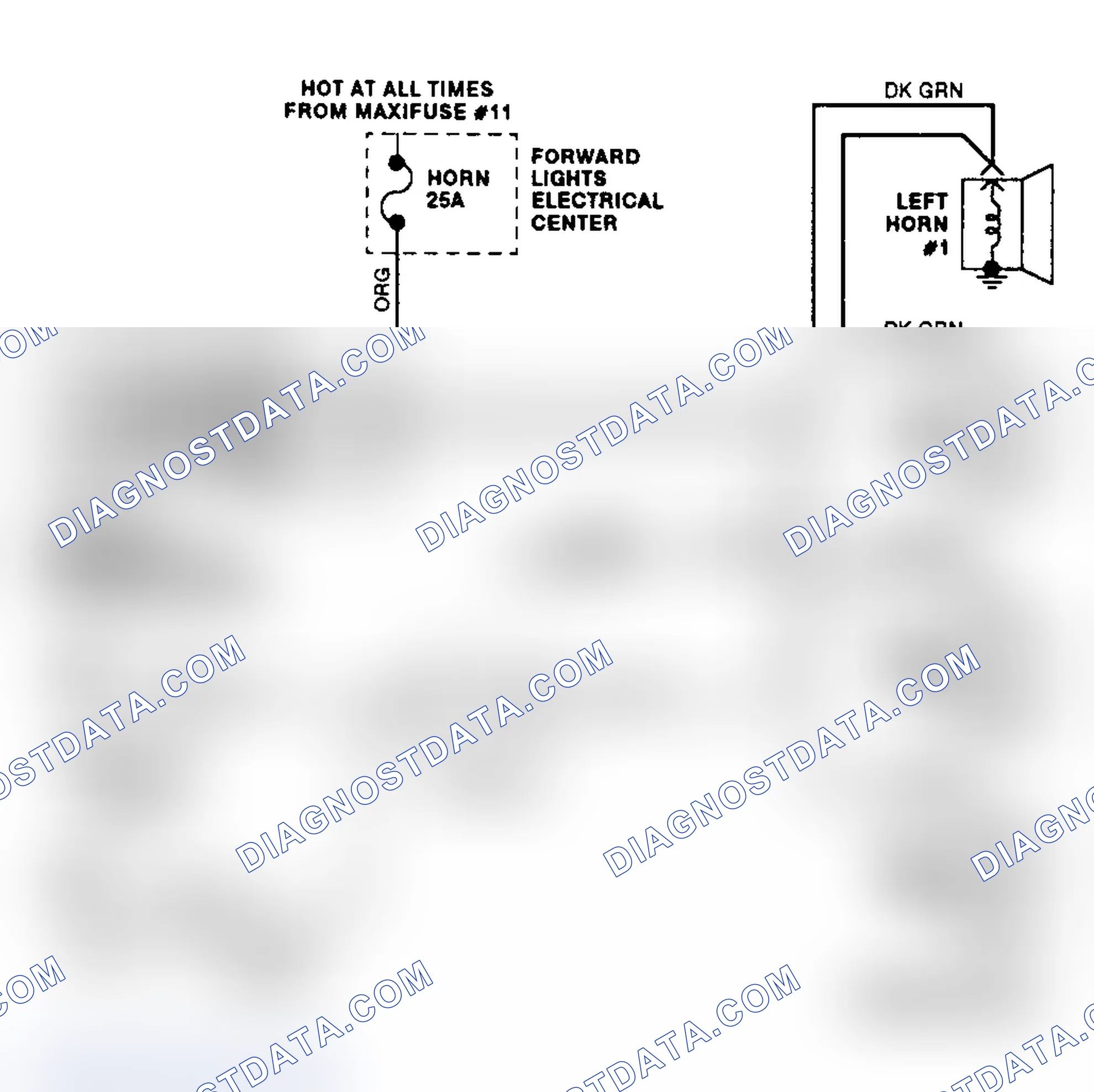 Scheme 10: Horn Circuit Wiring Diagram (Fleetwood)