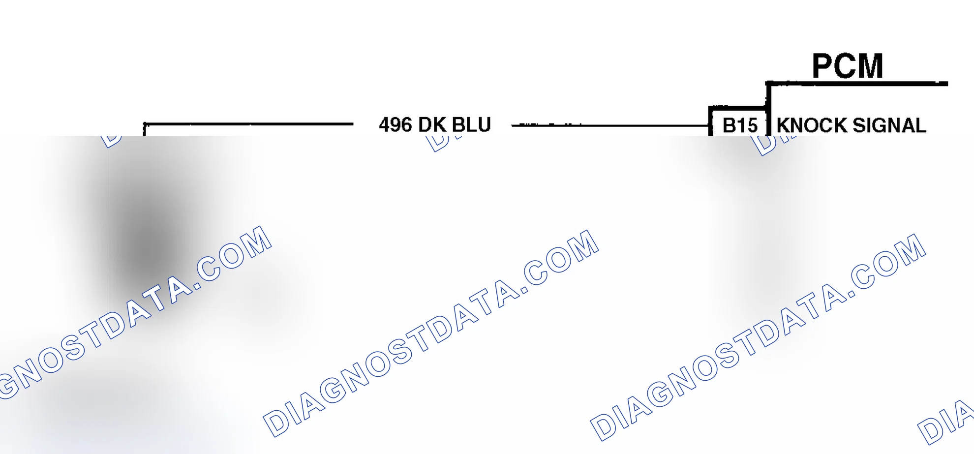 Scheme 329: Code 43 Schematic (All Models) Knock Sensor Without Spark Module (Dual Sensors)