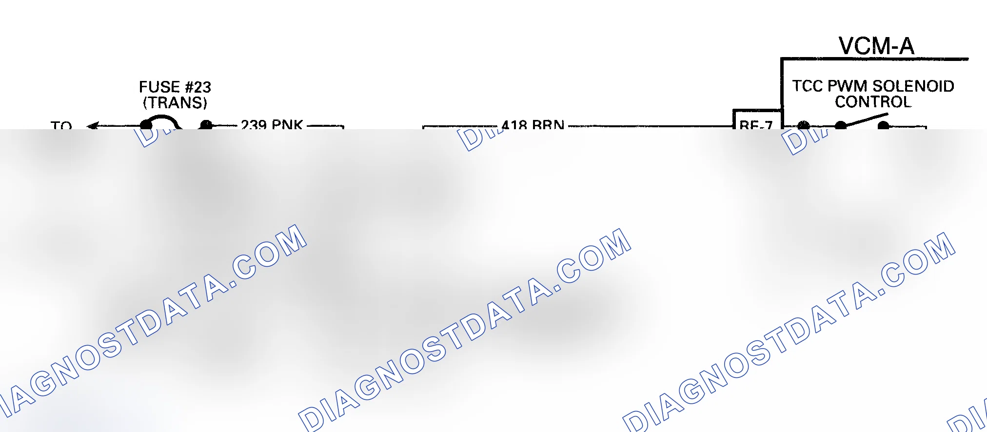 Scheme 236: Code P1860 Schematic ("S" & "T" Series 4.3L - VIN W) TCC PWM Solenoid Electrical Circuit