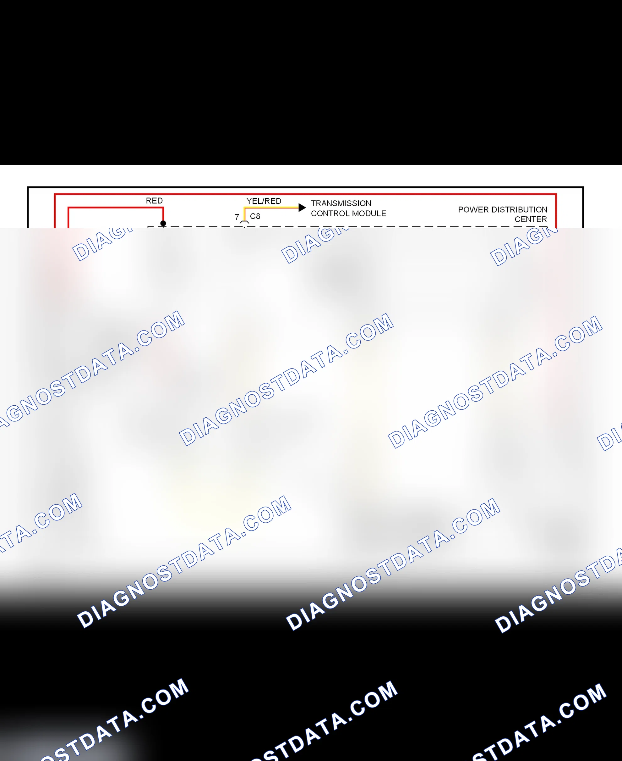 Fig. 5: Starting System Wiring Diagram (Caravan, Town & Country, & Voyager)