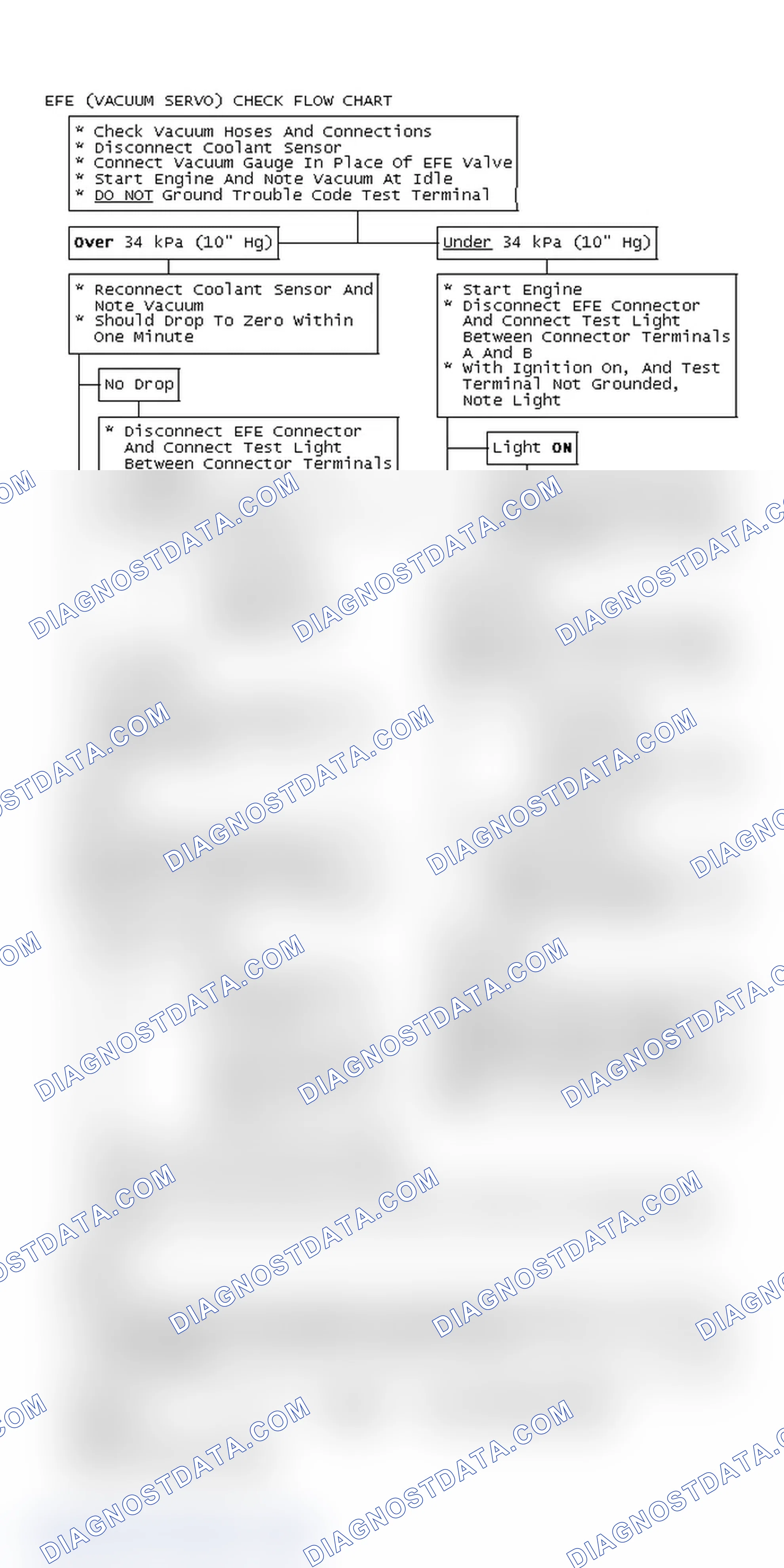 Scheme 116: EFE (Vacuum Servo) Check Flow Chart