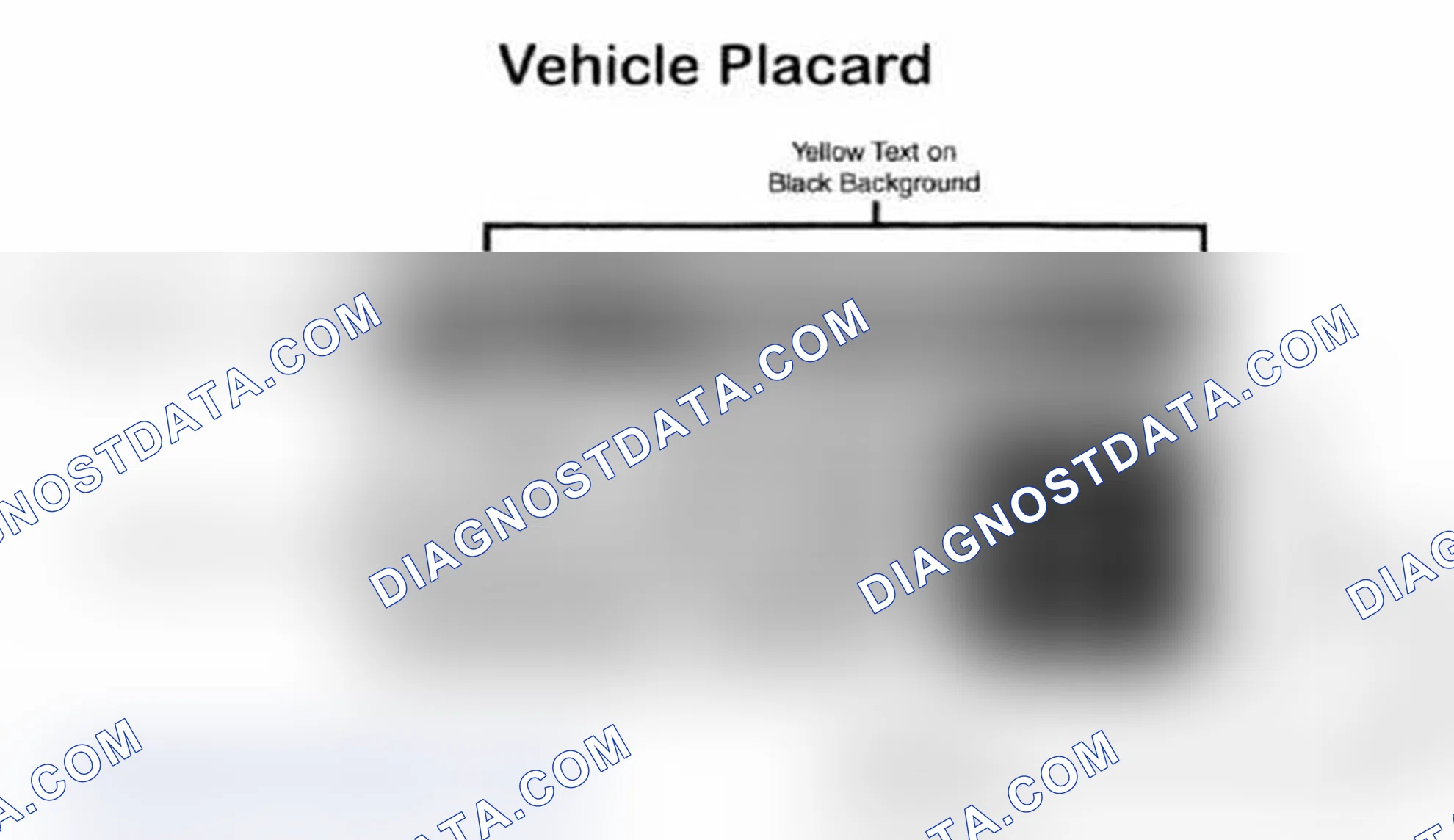 Scheme 5: Vehicle Tire Placard - Typical