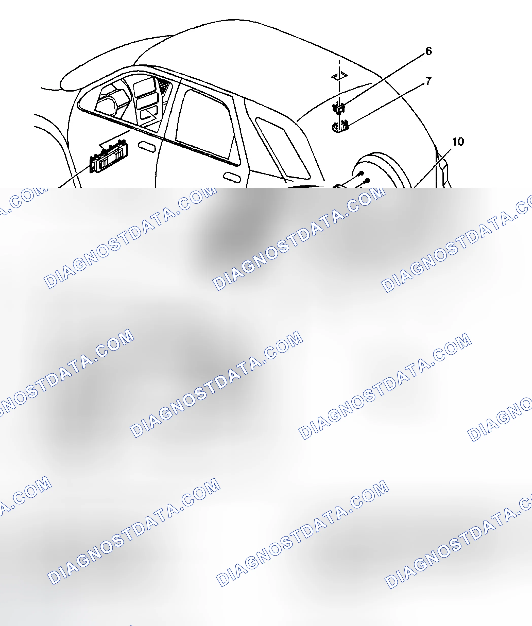 Scheme 3: Rear Parking Assist Component Views