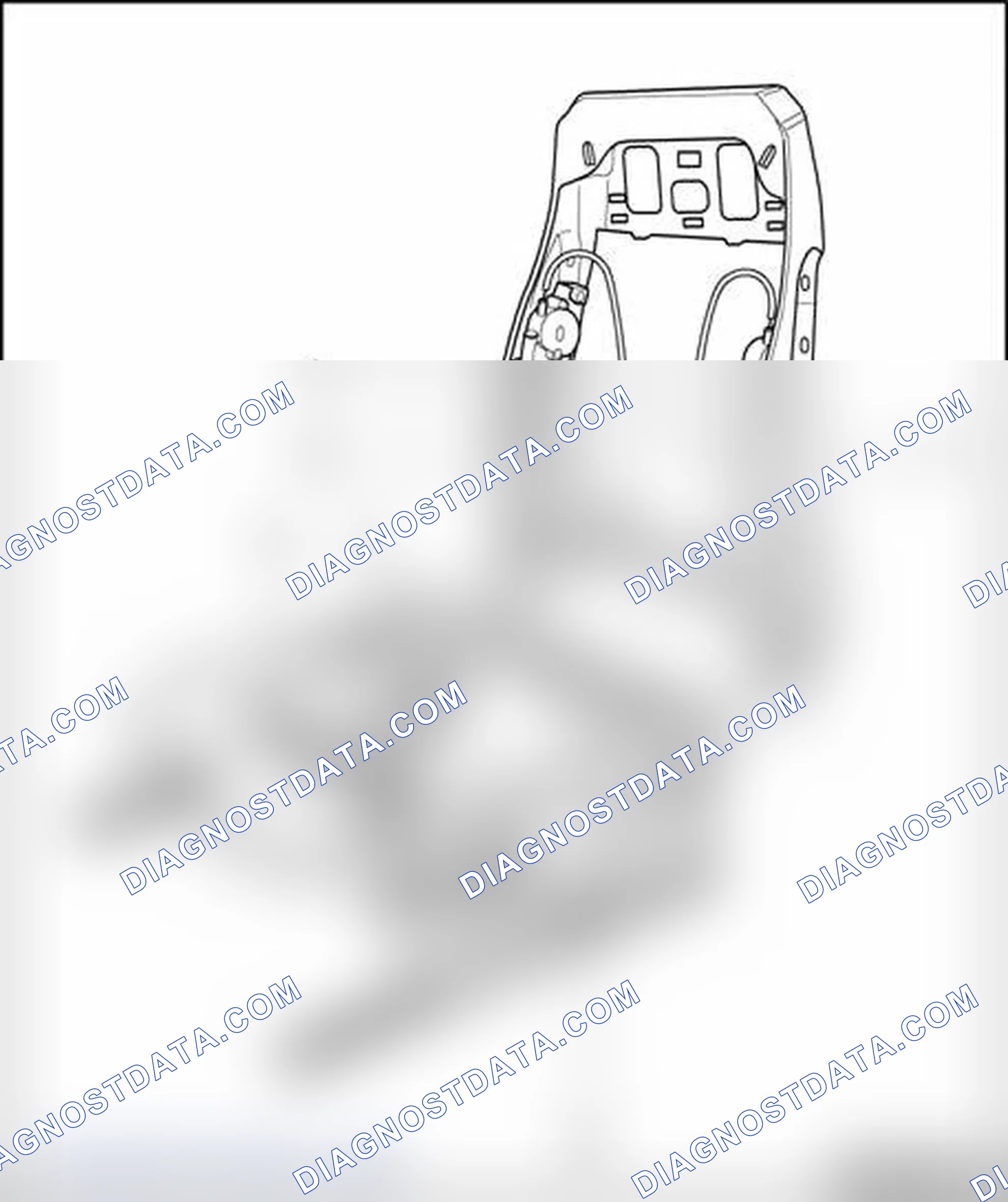 Scheme 269: Forward and backward seat adjustment motor, assembly overview