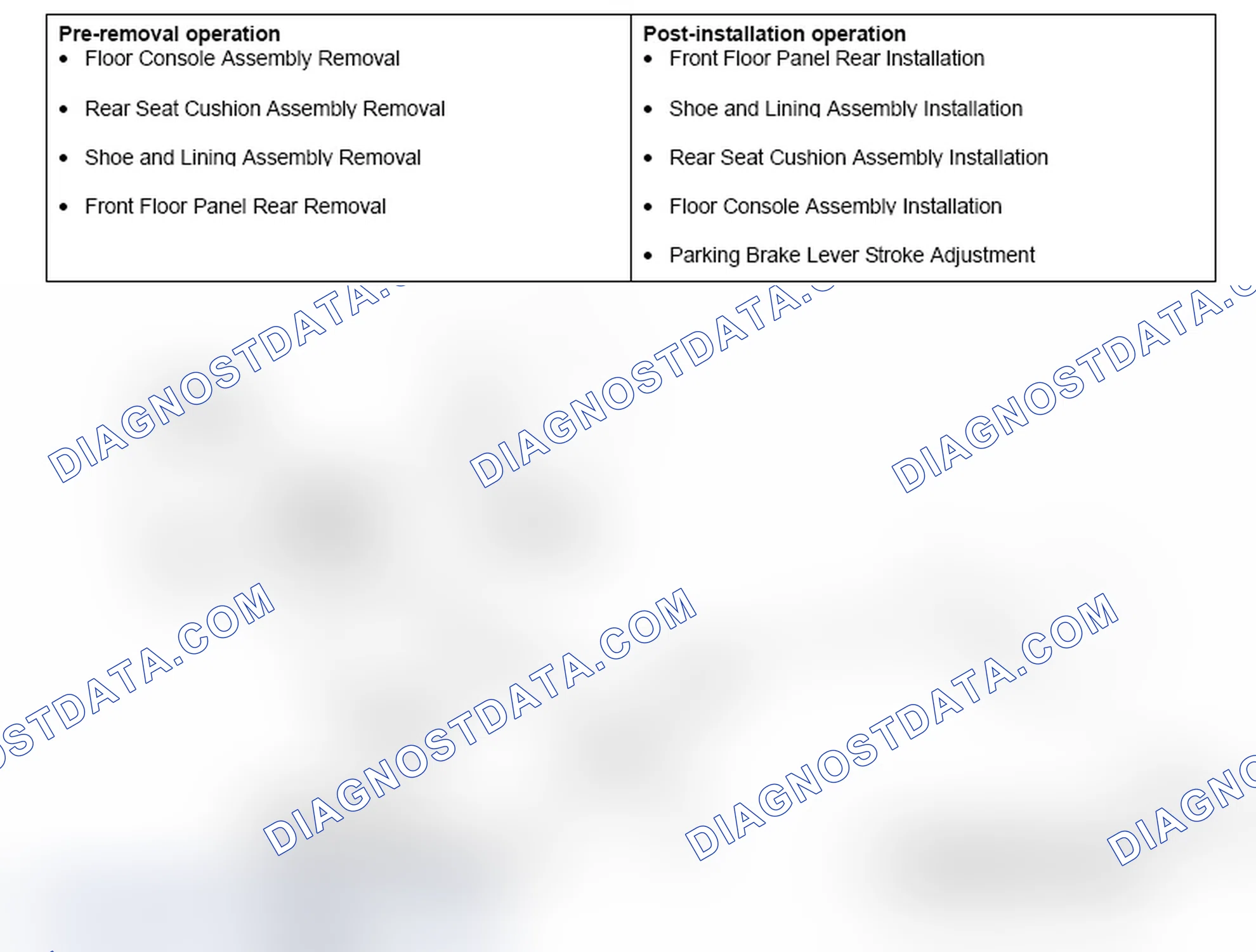 Scheme 11: REMOVAL AND INSTALLATION < VEHICLES WITH REAR DRUM BRAKE >