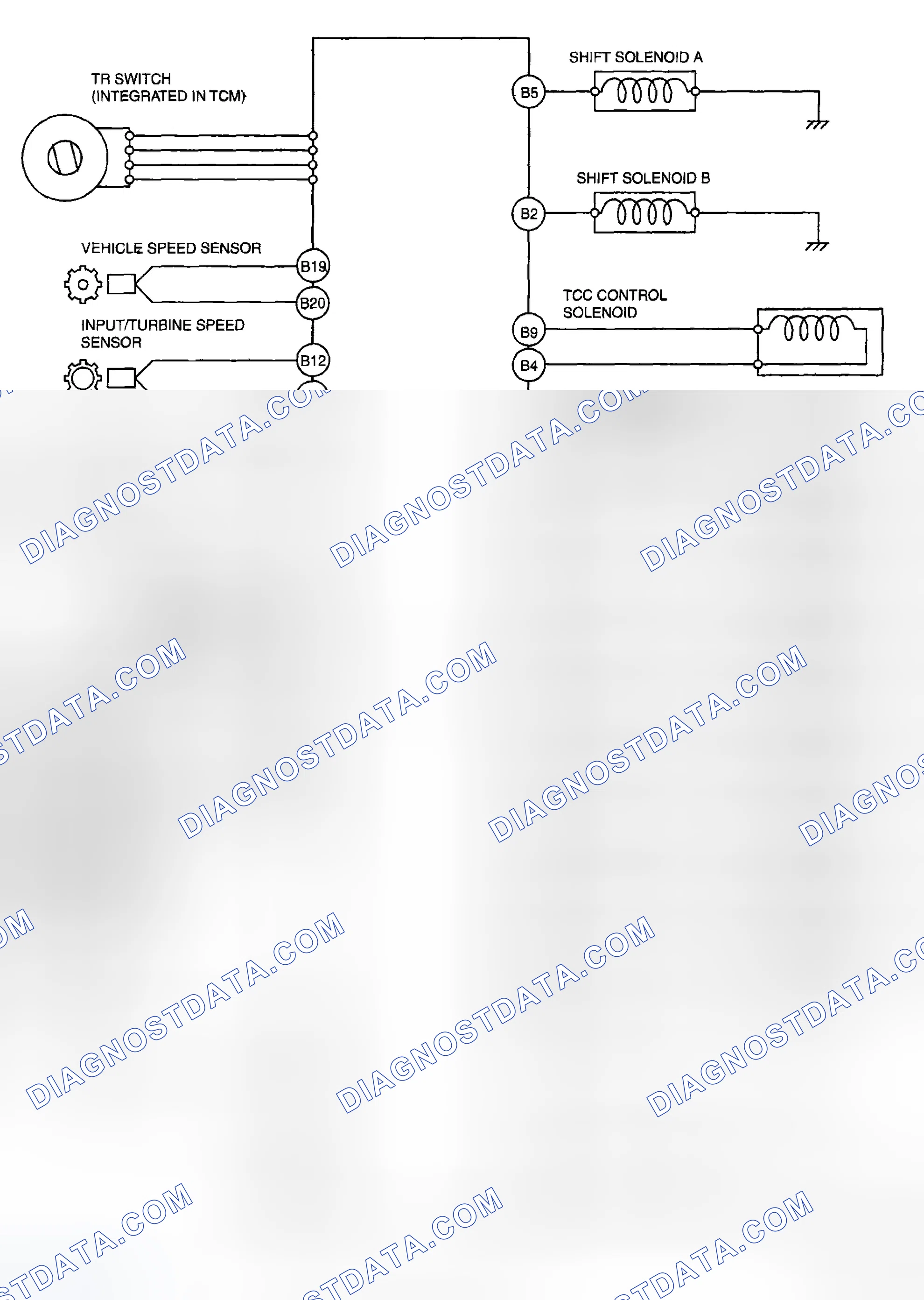 Scheme 978: AUTOMATIC TRANSAXLE CONTROL SYSTEM WIRING DIAGRAM [AW6A-EL]