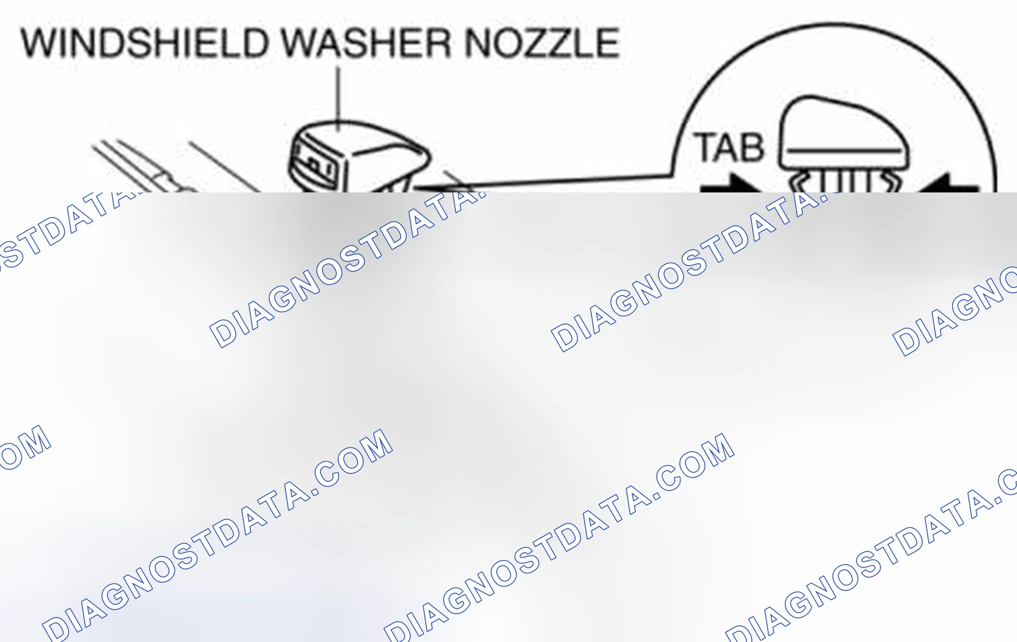 Scheme 19: WINDSHIELD WASHER NOZZLE REMOVAL/INSTALLATION