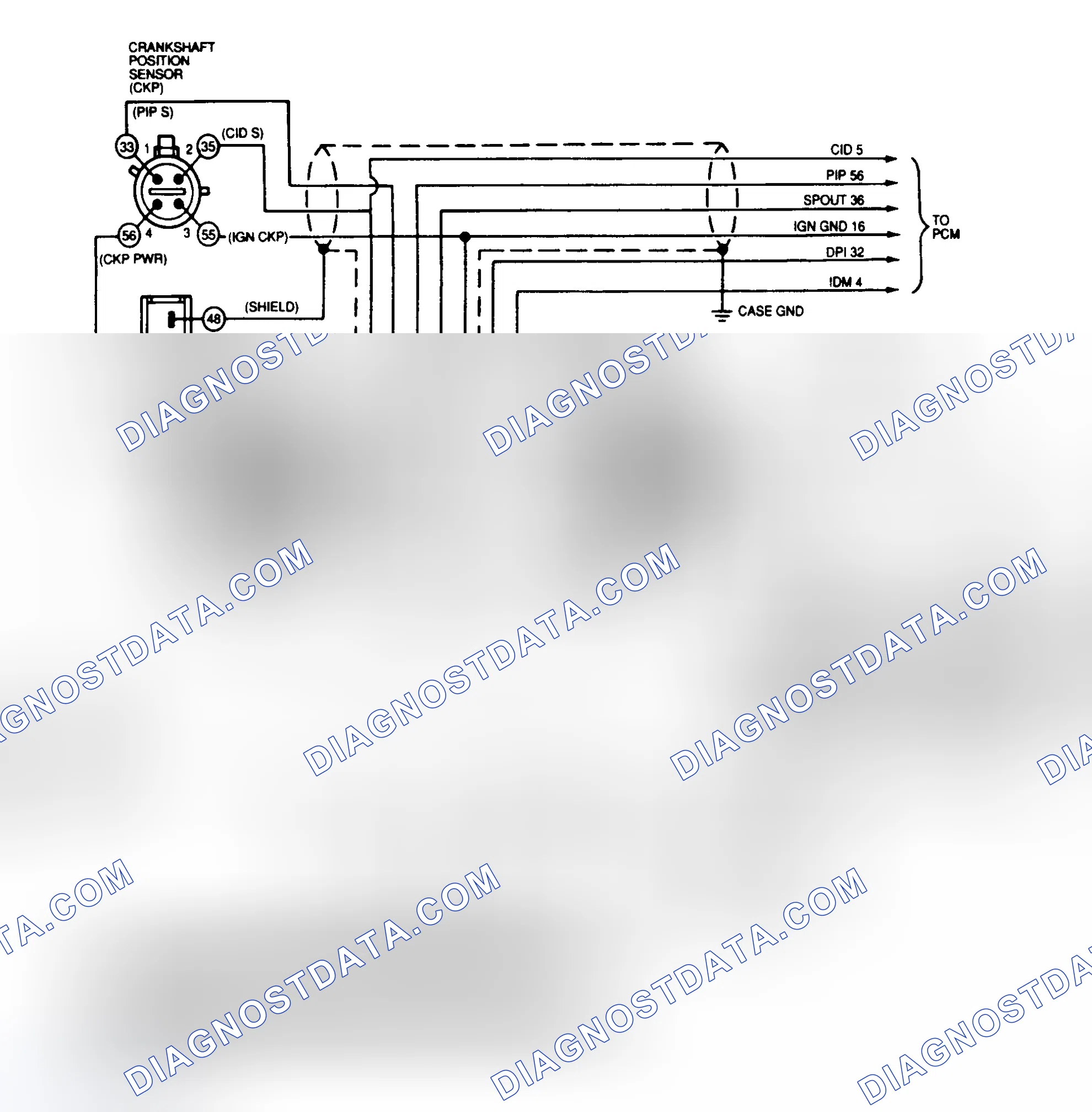 Scheme 26: Ignition System Wiring Diagram (Mustang 2.3L)