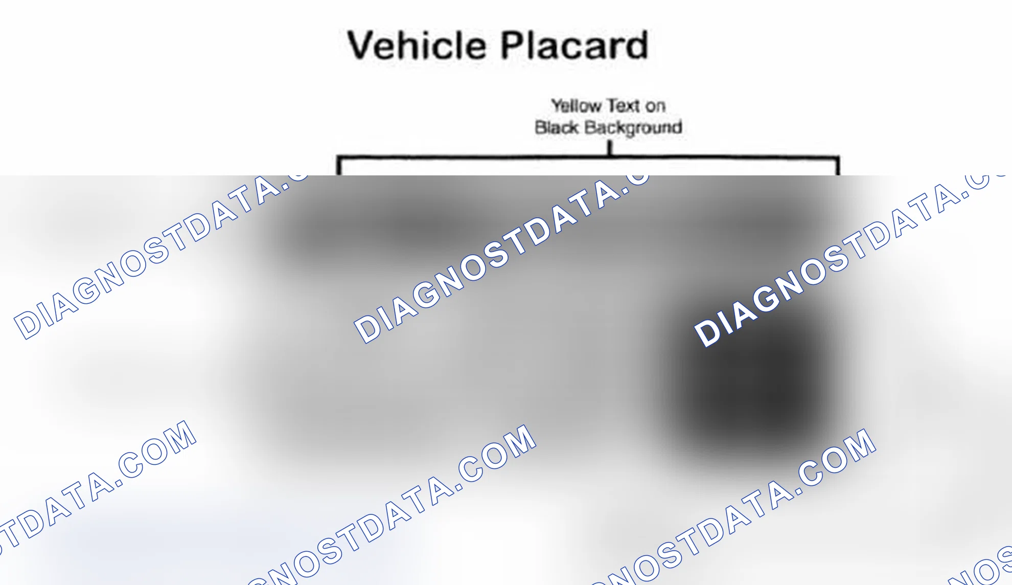 Scheme 5: Vehicle Tire Placard - Typical