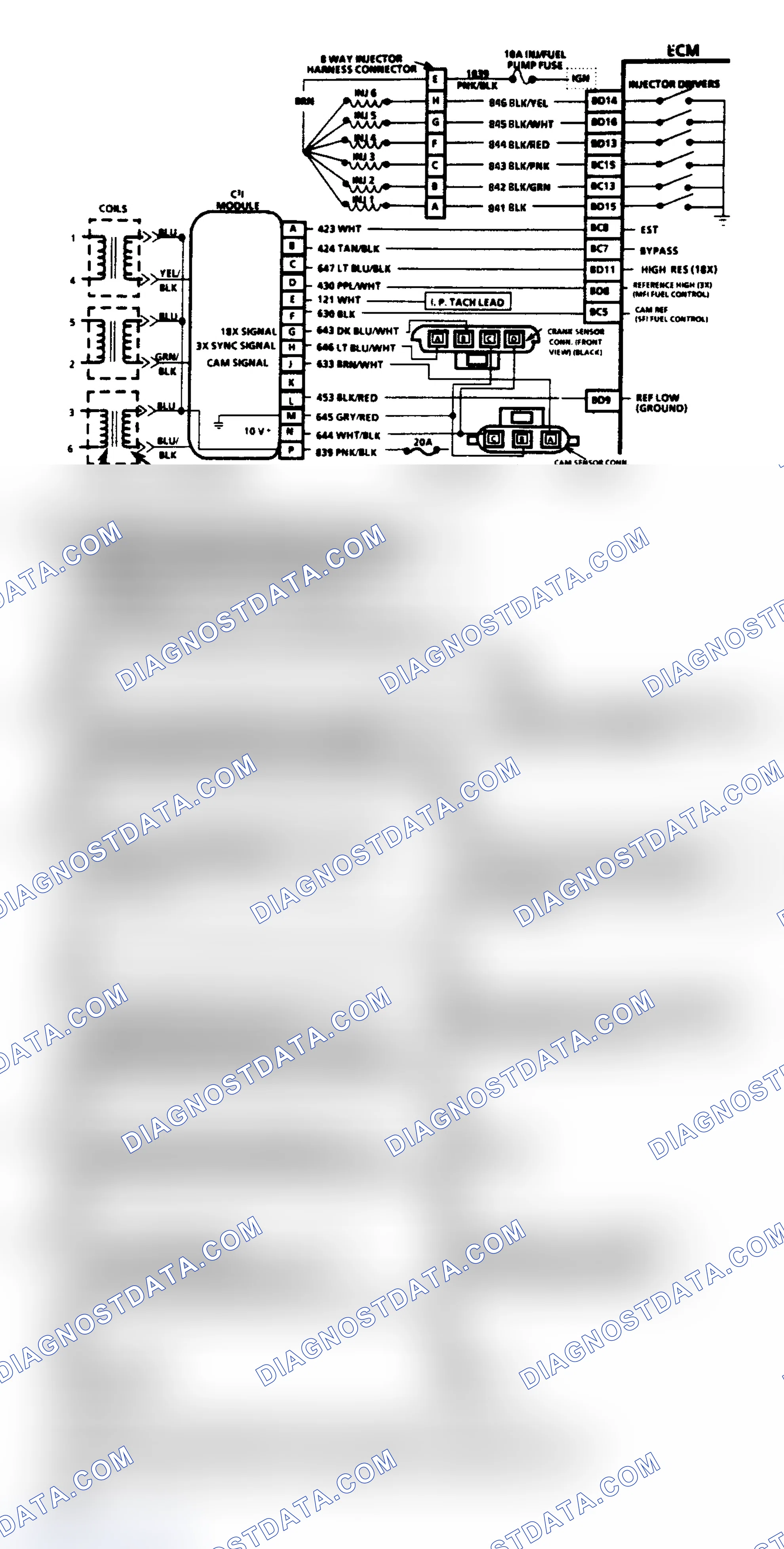 Scheme 530: Chart C4F1, C(3)I Misfire At Idle