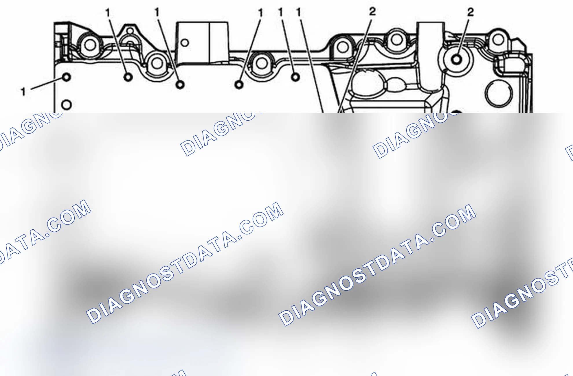 Scheme 78: Upper Oil Pan - Bottom View
