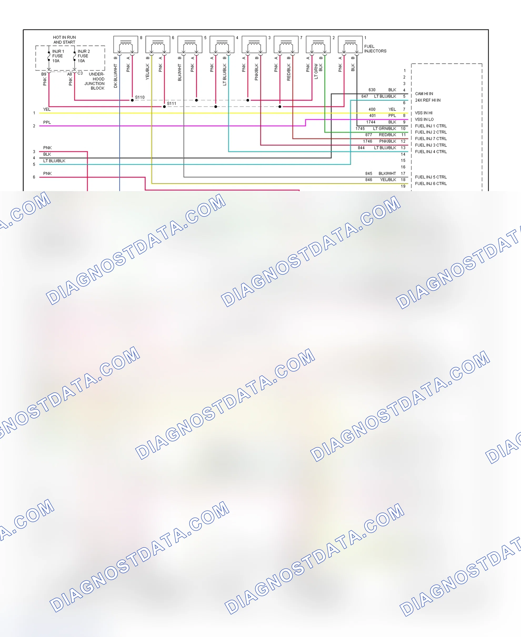 Scheme 175: PCM Wiring Diagram (Seville - 4.6L - 4 Of 4)