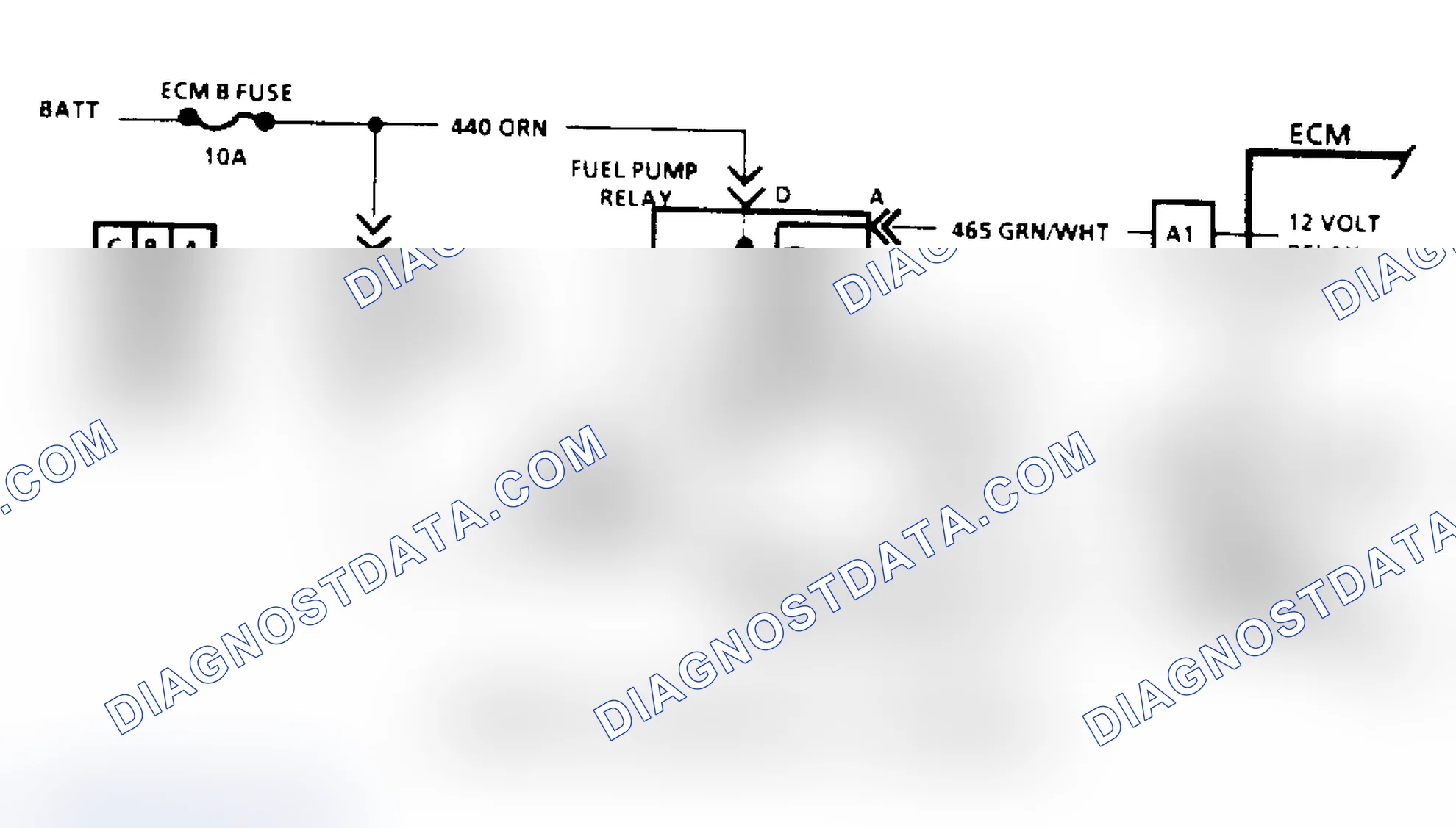 Scheme 82: Code 54, Fuel Pump Schematic (Astro, Safari & "S/T" Series)