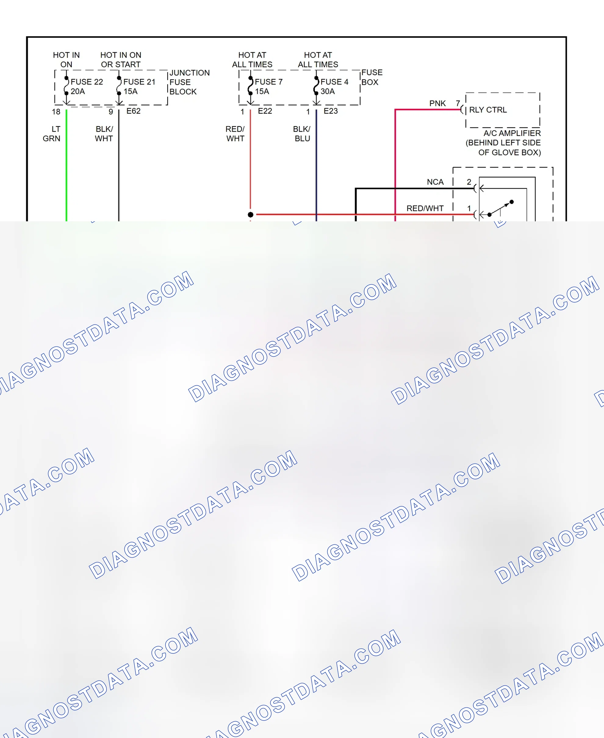 Scheme 5: Electric Cooling Fan System Wiring Diagram (1998 Swift)