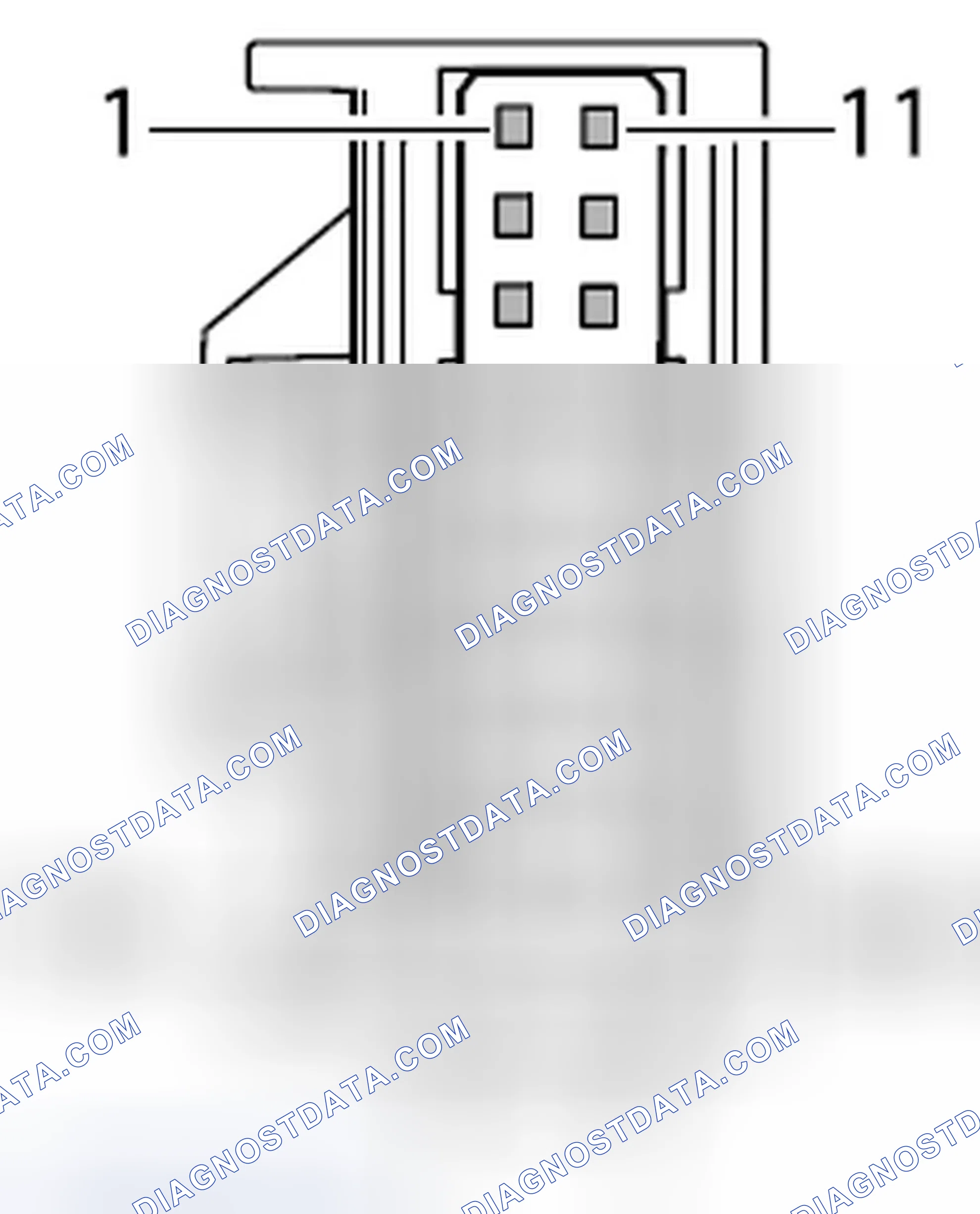 Scheme 6: Connector assignment for ParkAssist control module