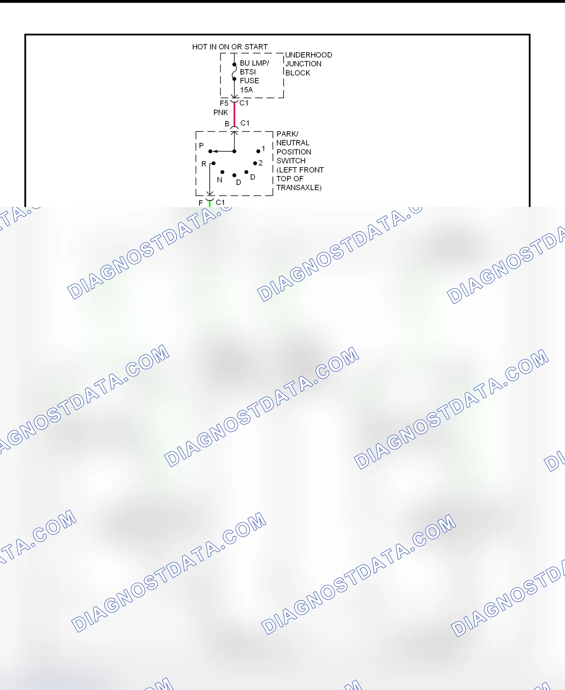 Scheme 45: Back-Up Lights Wiring Diagram (Alero & Grand Am)